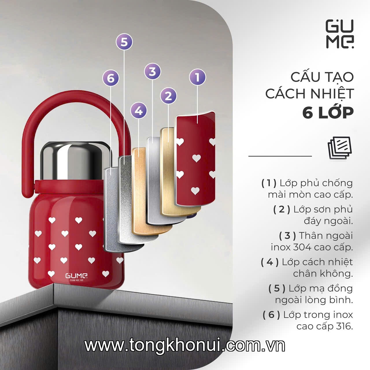 BÌNH Ủ CHÁO GUME KOREA 900ML – GIỮ NHIỆT TIỆN LỢI, ĐA NĂNG CHO CẢ NHÀ ảnh 16