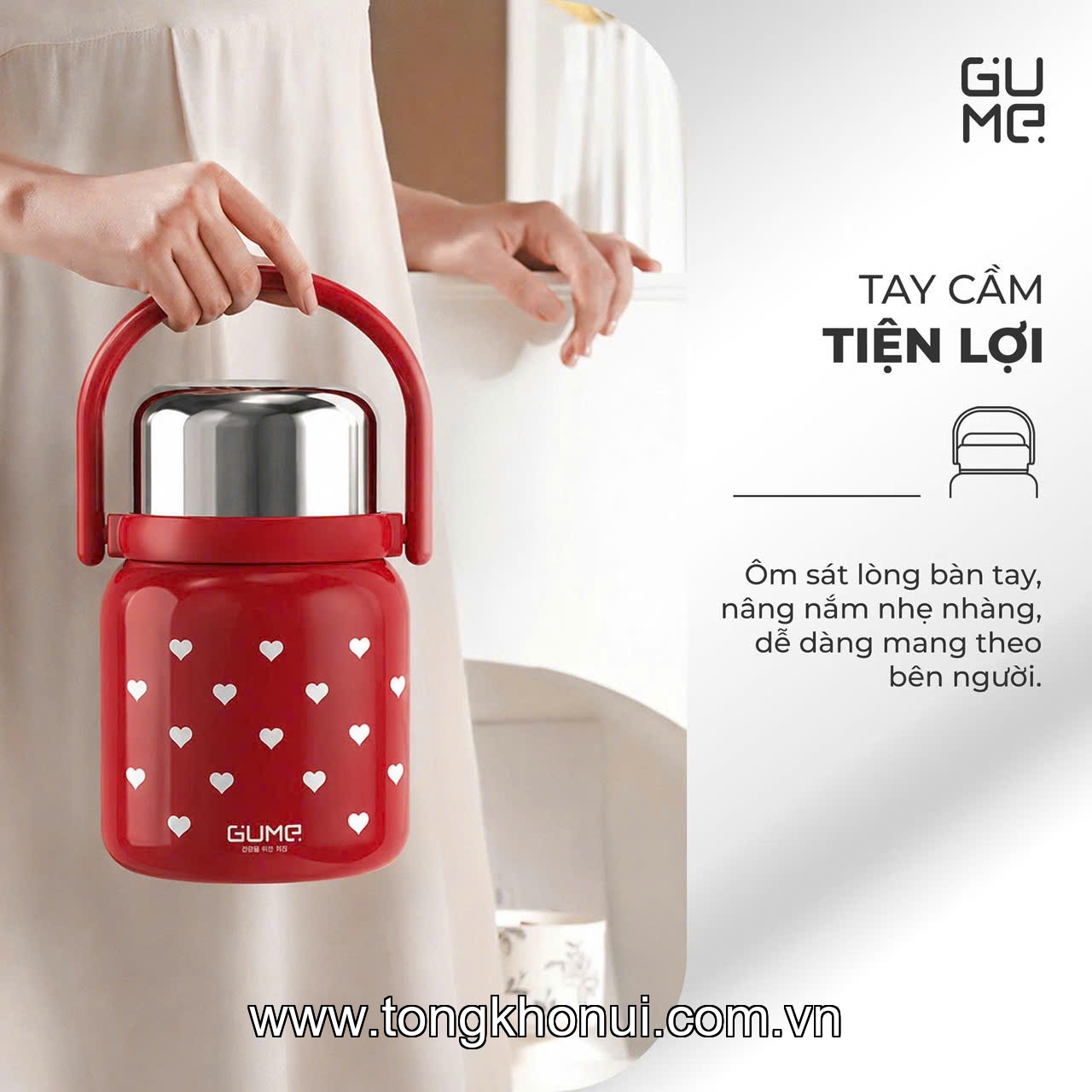 BÌNH Ủ CHÁO GUME KOREA 900ML – GIỮ NHIỆT TIỆN LỢI, ĐA NĂNG CHO CẢ NHÀ ảnh 17