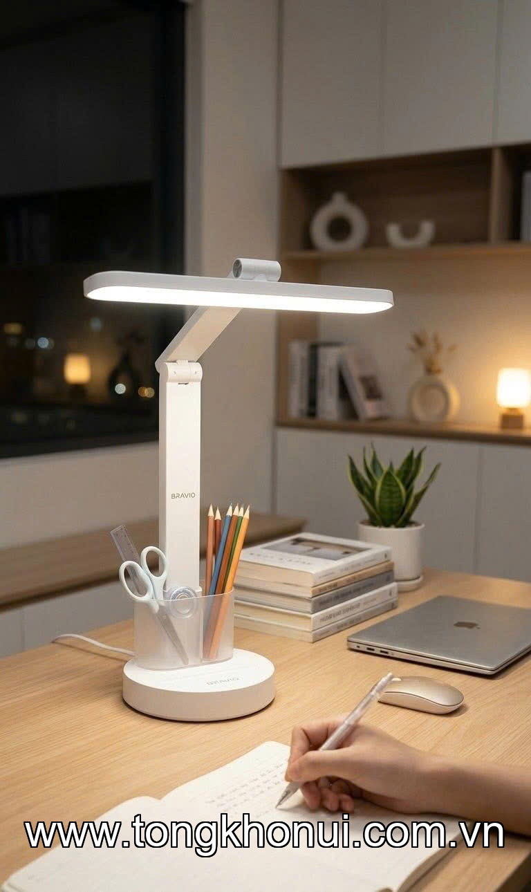 Đèn LED để bàn (DESK LAMP) Bravio Lumi C10 - Tiêu Chuẩn (LDE-BR-LUM-C10-ST-WH-CBA) ảnh 15