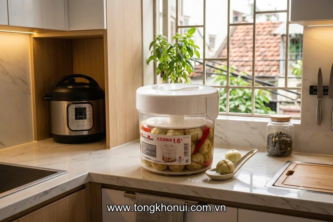 Hộp muối dưa cà 1.6L Pearl Metal. Mã hàng 8700282 ảnh 7