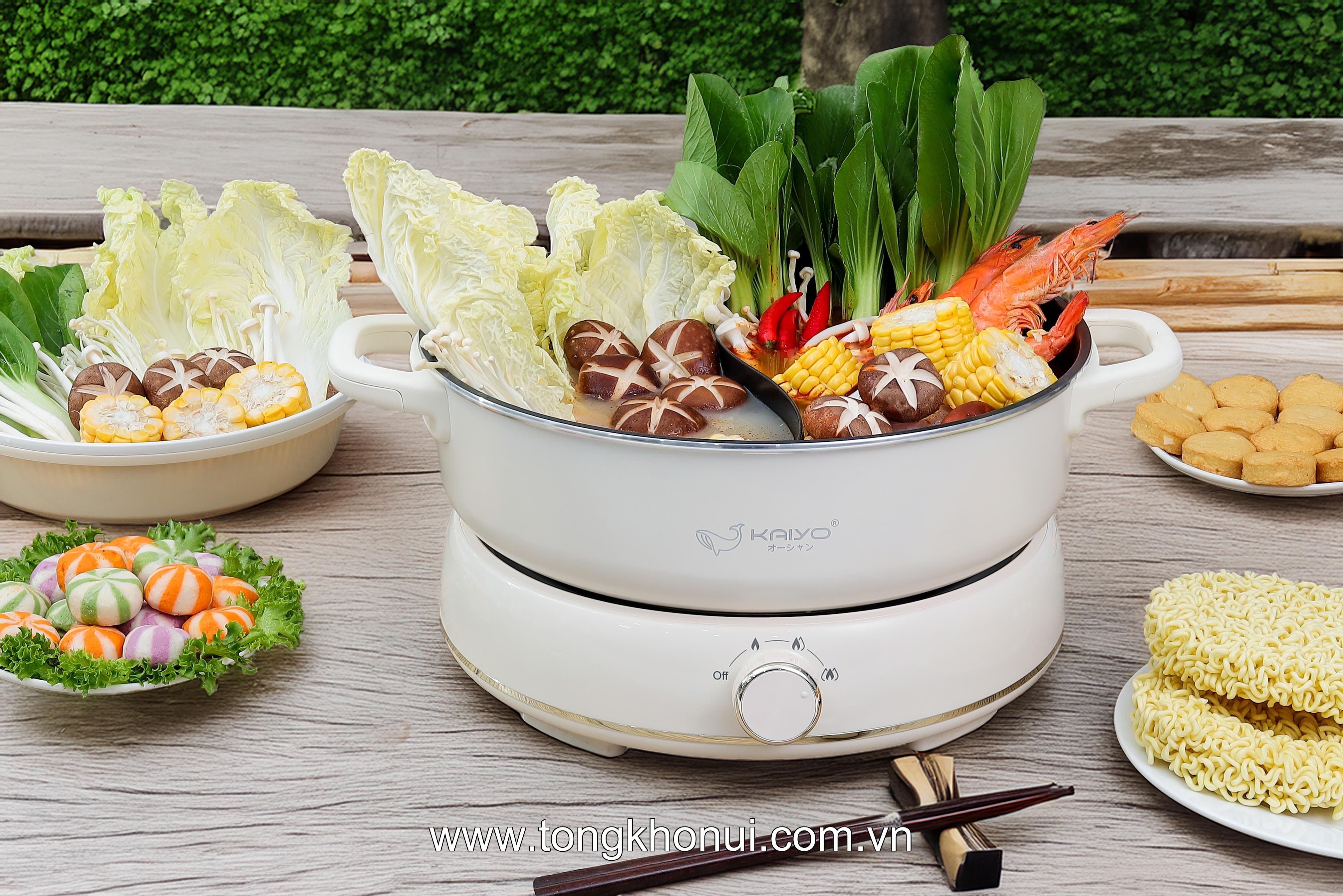 Nồi lẩu điện 2 ngăn Kaiyo model KHP-064 ảnh 2
