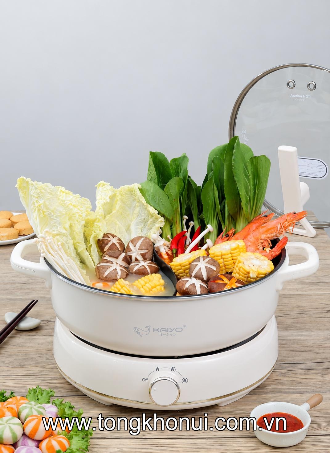 Nồi lẩu điện 2 ngăn Kaiyo model KHP-064 ảnh 5