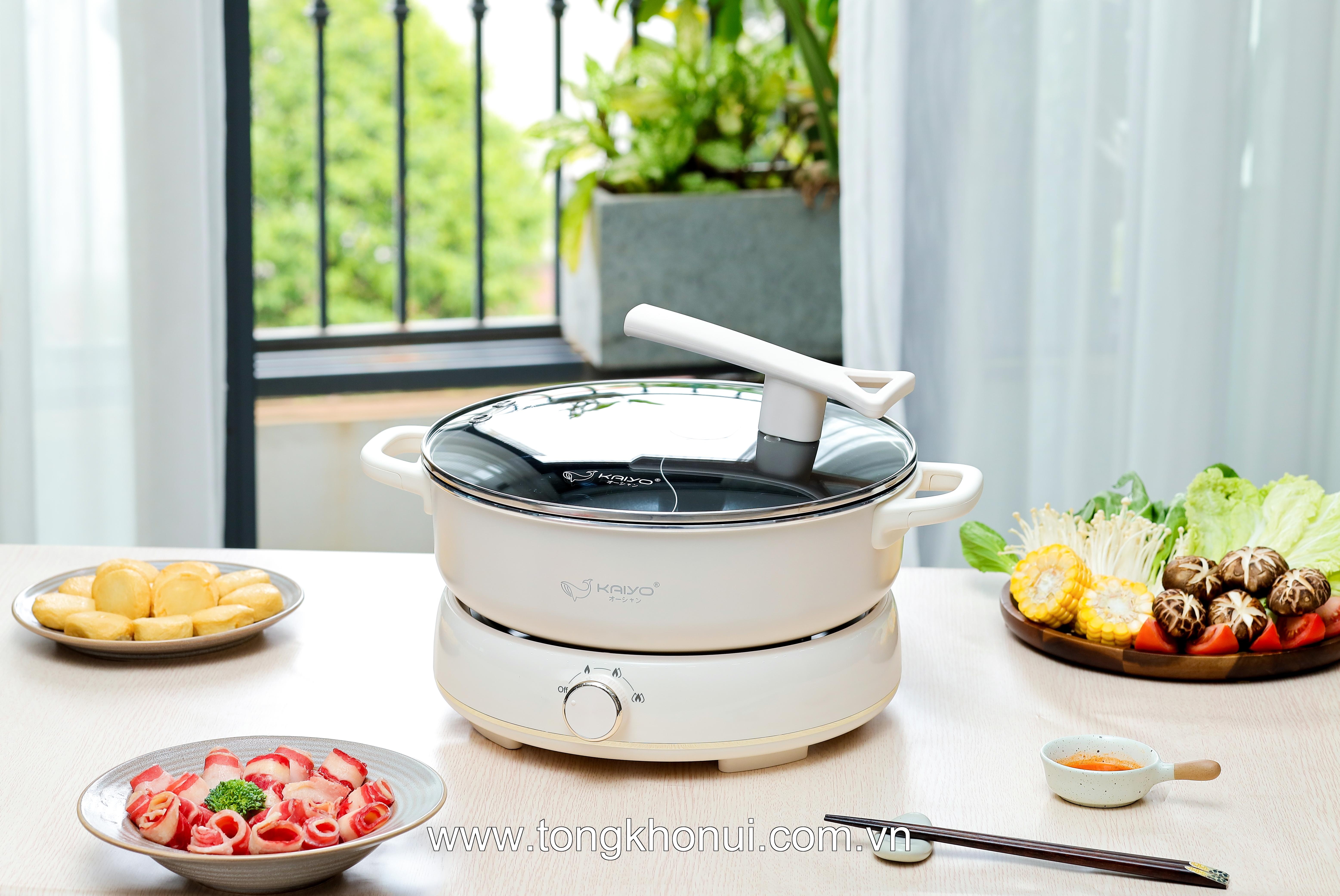 Nồi lẩu điện 2 ngăn Kaiyo model KHP-064 ảnh 12
