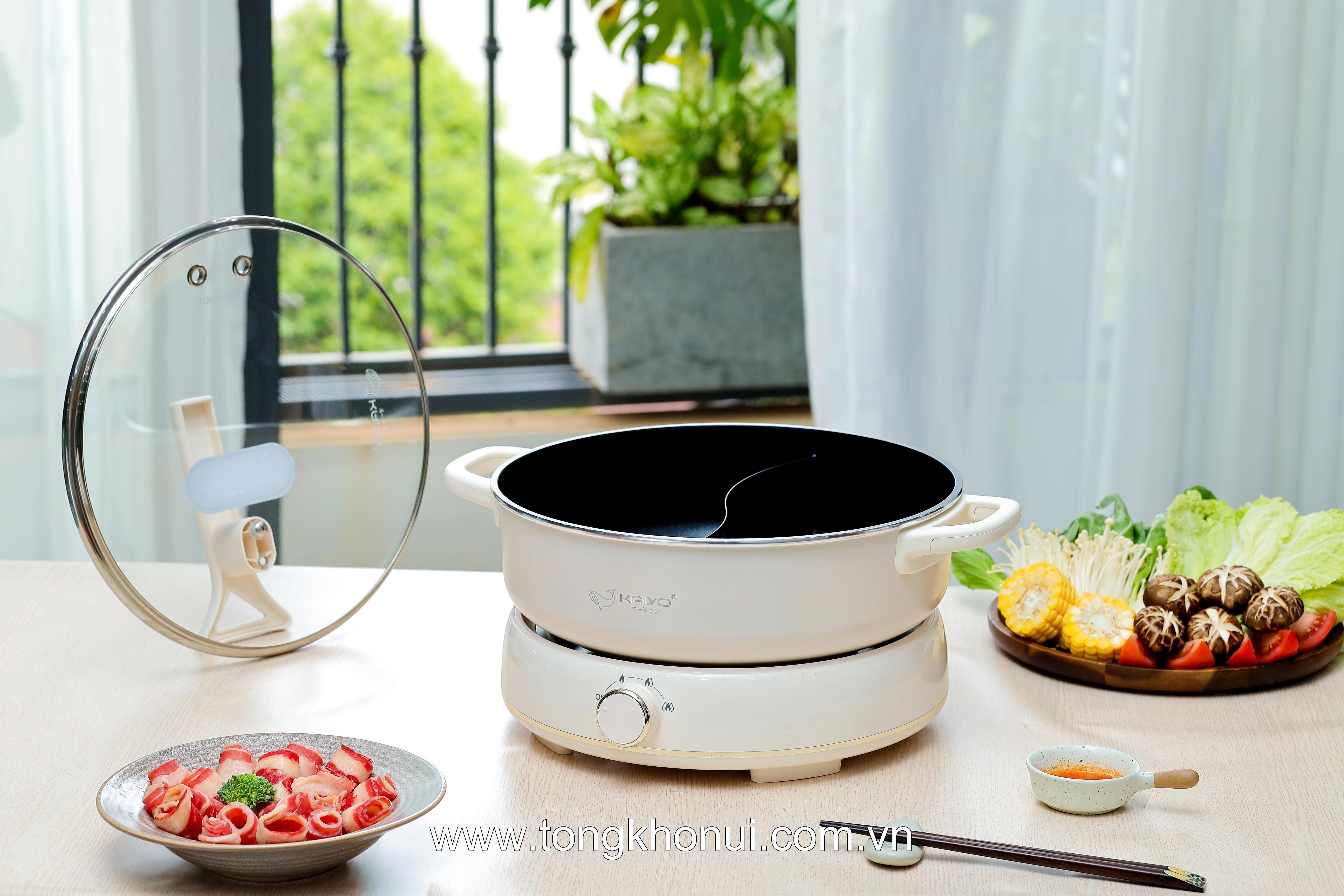 Nồi lẩu điện 2 ngăn Kaiyo model KHP-064 ảnh 13