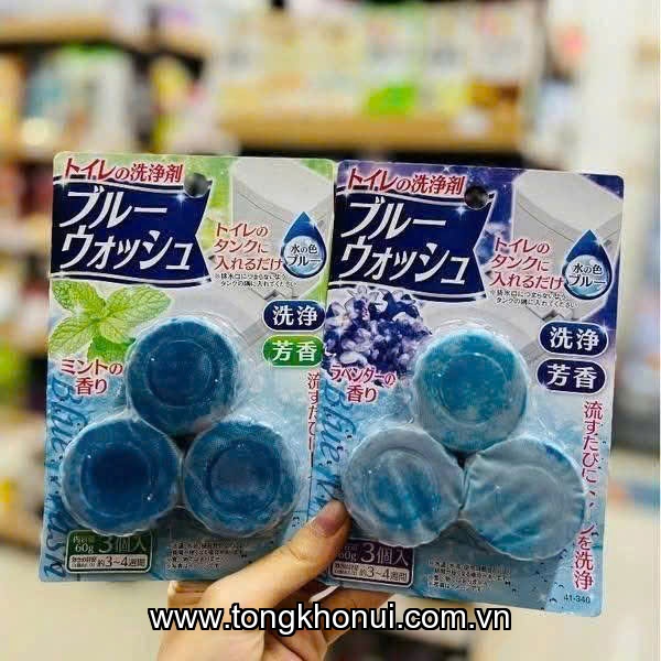 Viên thả bồn cầu xả nước Seiwa Pro hương bạc hà set 3 ảnh 6