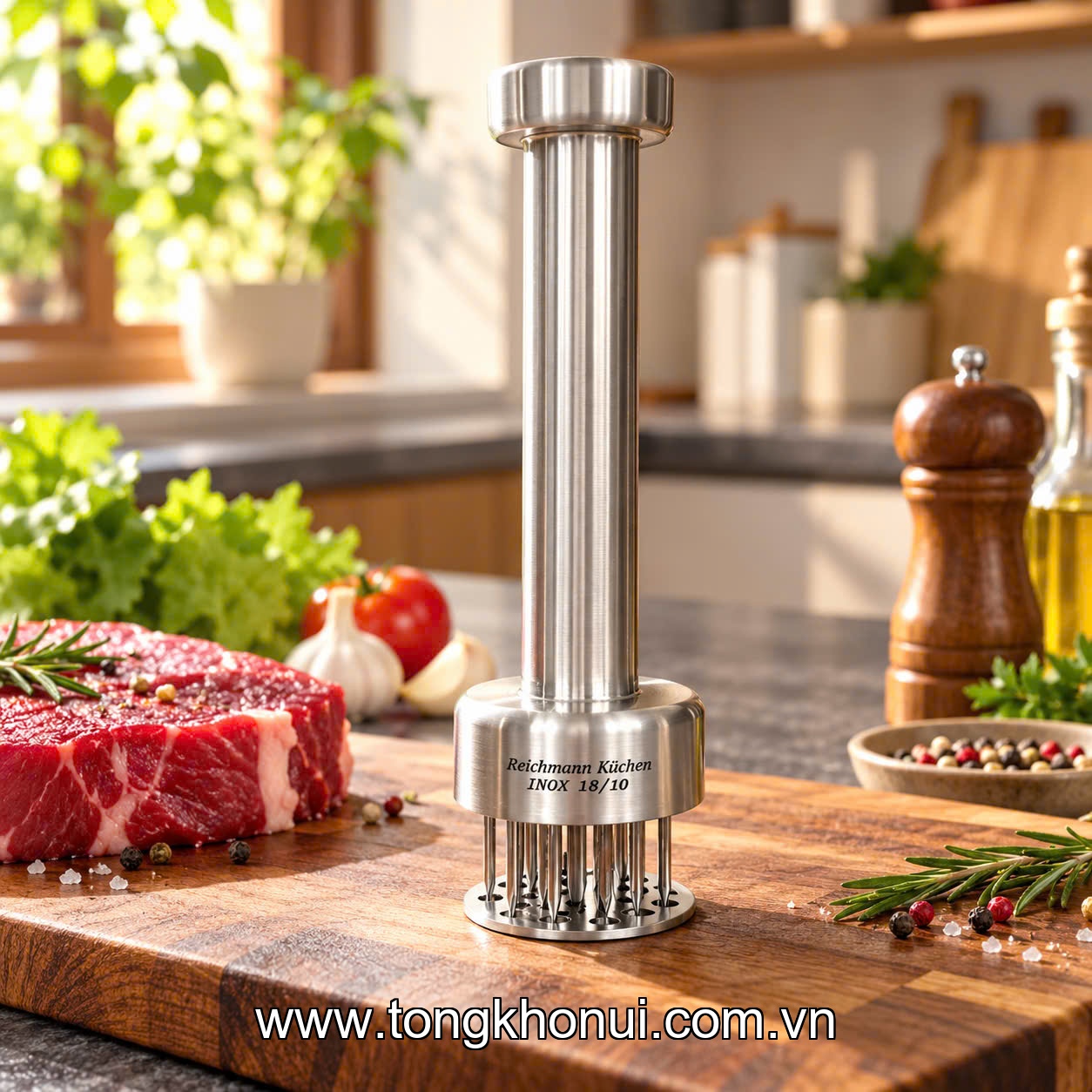 Dằm thịt inox 18/10 Reichmann Kochin R635. Model: NK-AL635SRZ ảnh 2