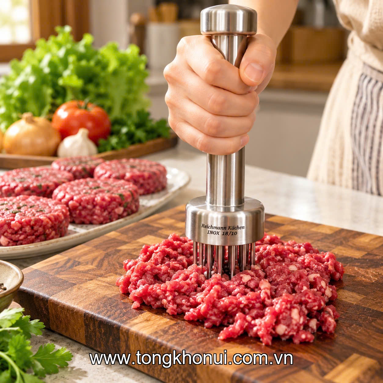 Dằm thịt inox 18/10 Reichmann Kochin R635. Model: NK-AL635SRZ ảnh 5