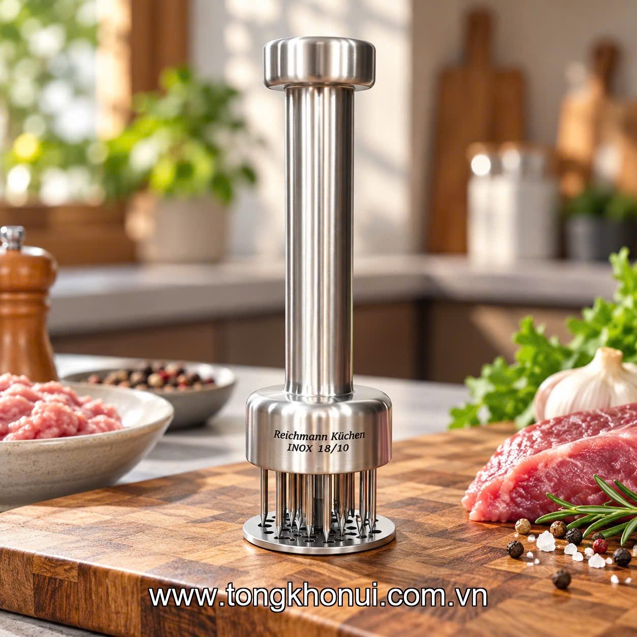 Dằm thịt inox 18/10 Reichmann Kochin R635. Model: NK-AL635SRZ ảnh 7