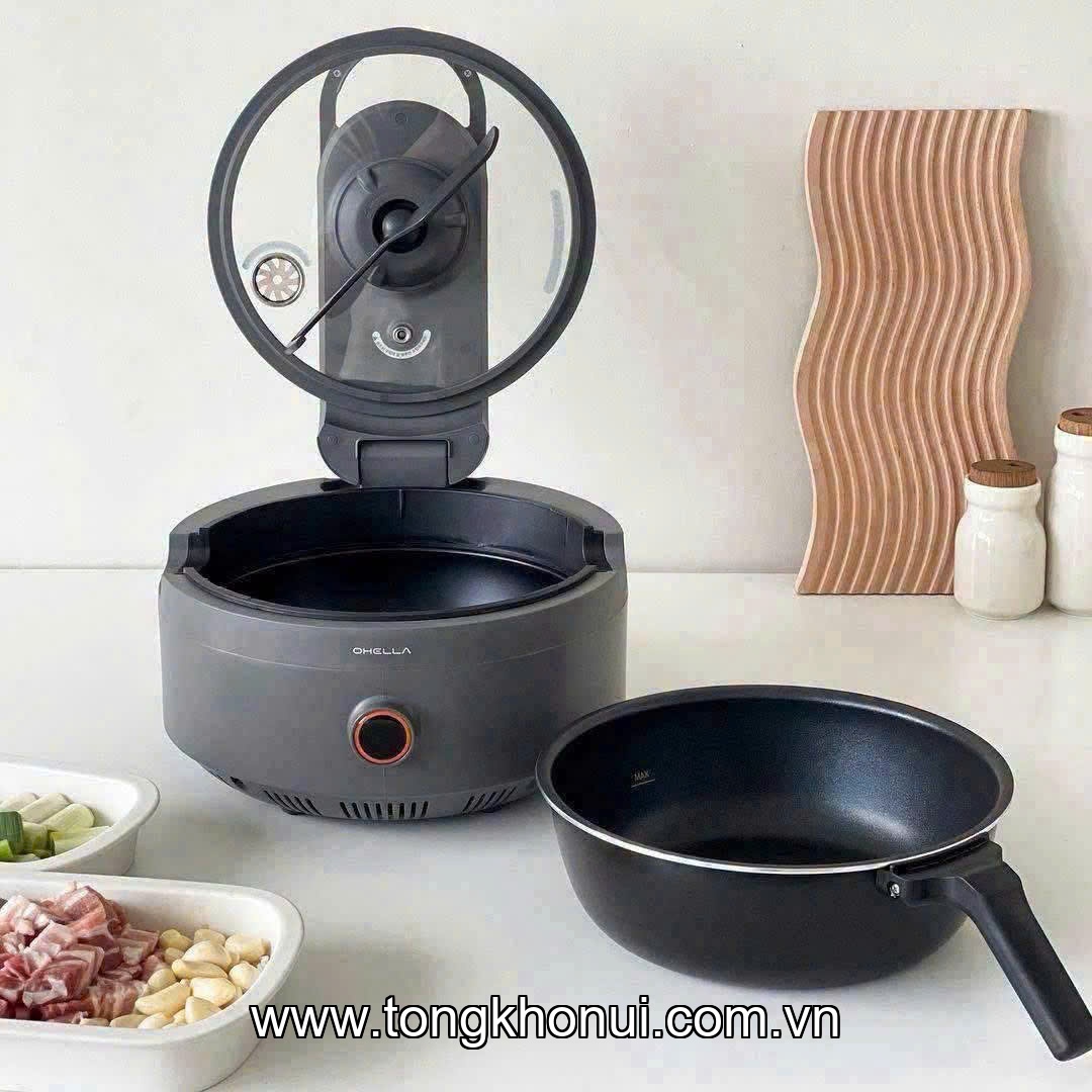 Chảo điện (Nồi điện xào) hiệu OHELLA model: MC01 dung tích 3,5L KT:470x450x385mm ảnh 13
