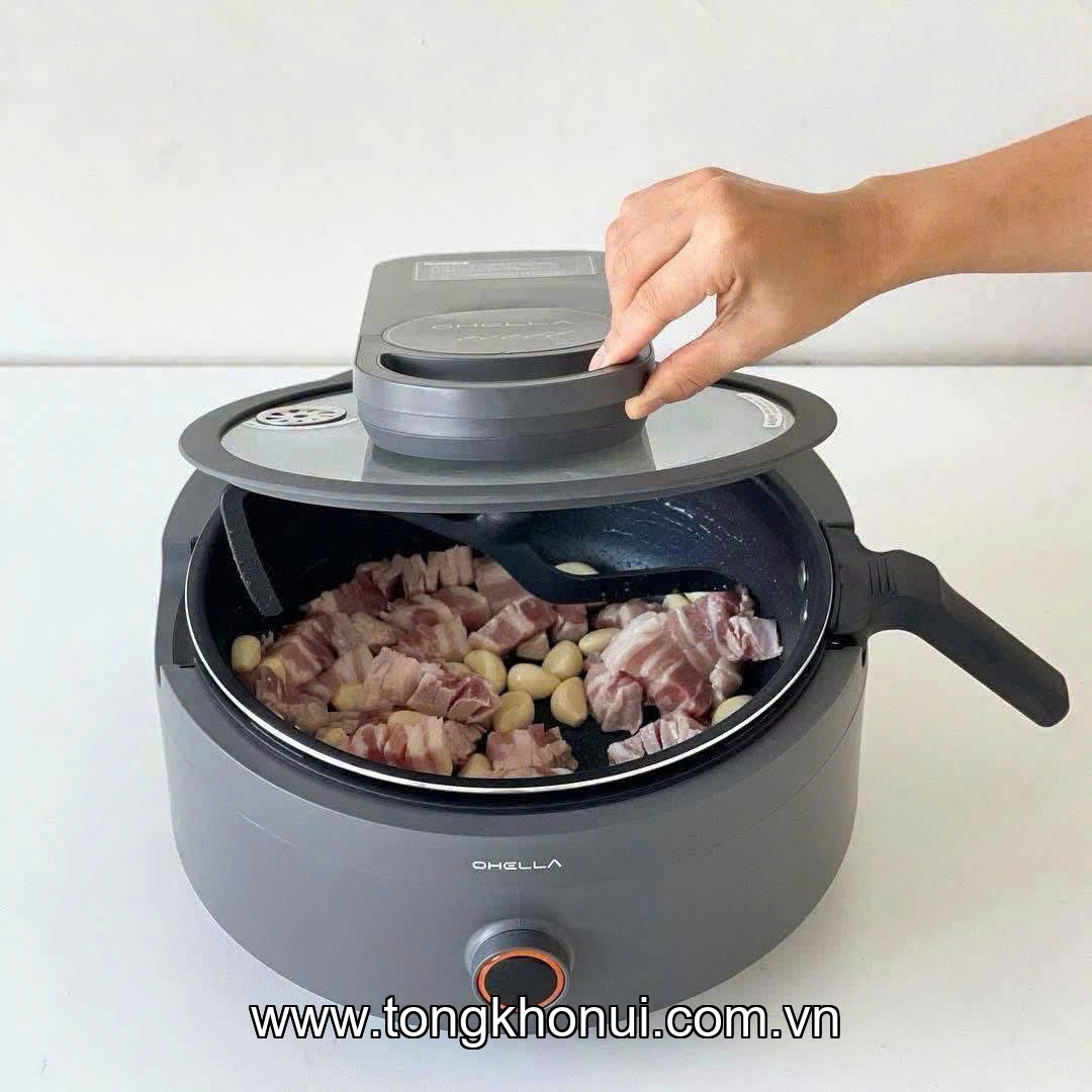 Chảo điện (Nồi điện xào) hiệu OHELLA model: MC01 dung tích 3,5L KT:470x450x385mm ảnh 14