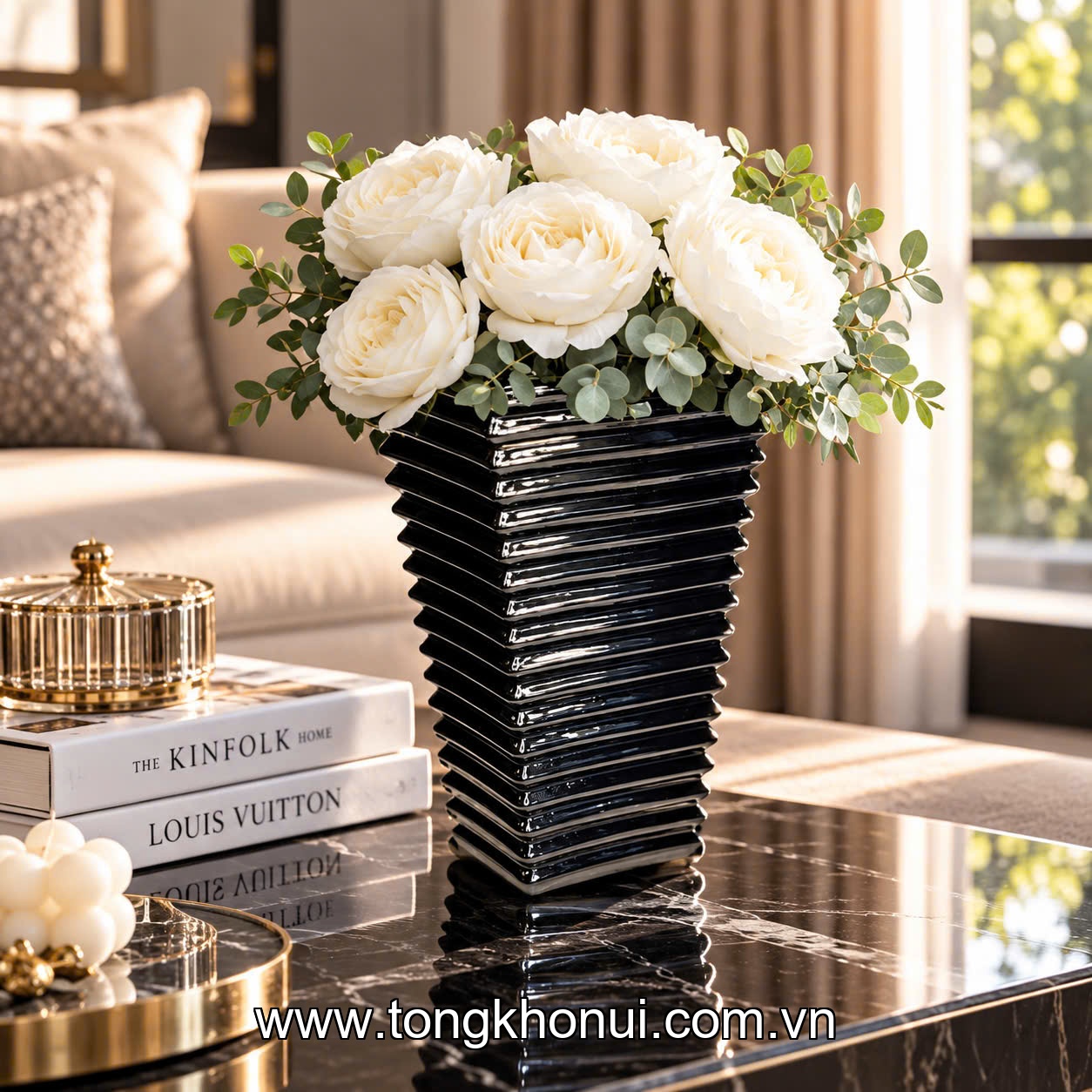 LỌ HOA THÁP KIM CƯƠNG IRRIS 28CM ảnh 8