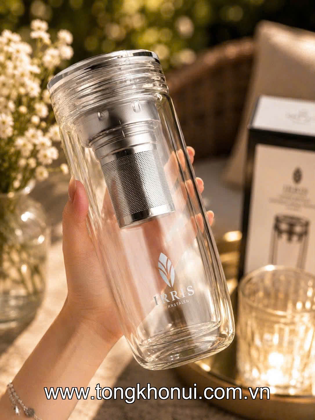 Bình thuỷ 2 lớp kèm lõi lọc IRRIS 750ml ảnh 7