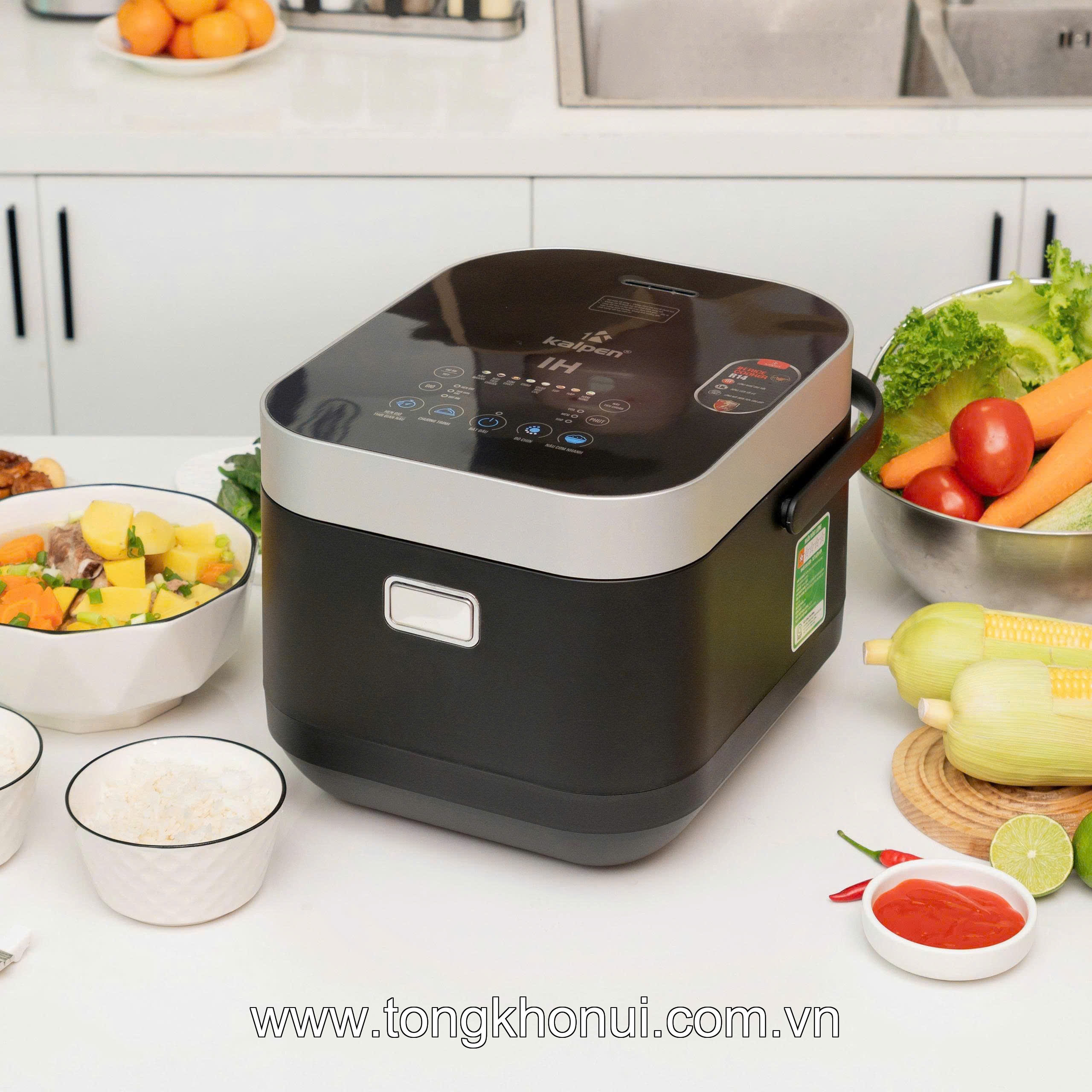 Nồi cơm điện cao tần lòng Inox 304 Kalpen R14 1.8L ảnh 3
