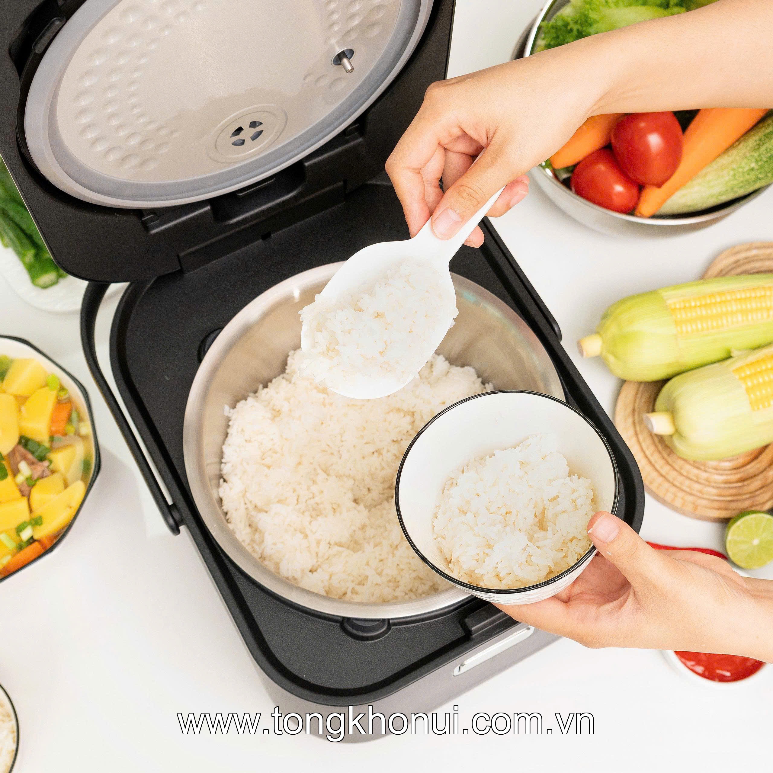Nồi cơm điện cao tần lòng Inox 304 Kalpen R14 1.8L ảnh 5