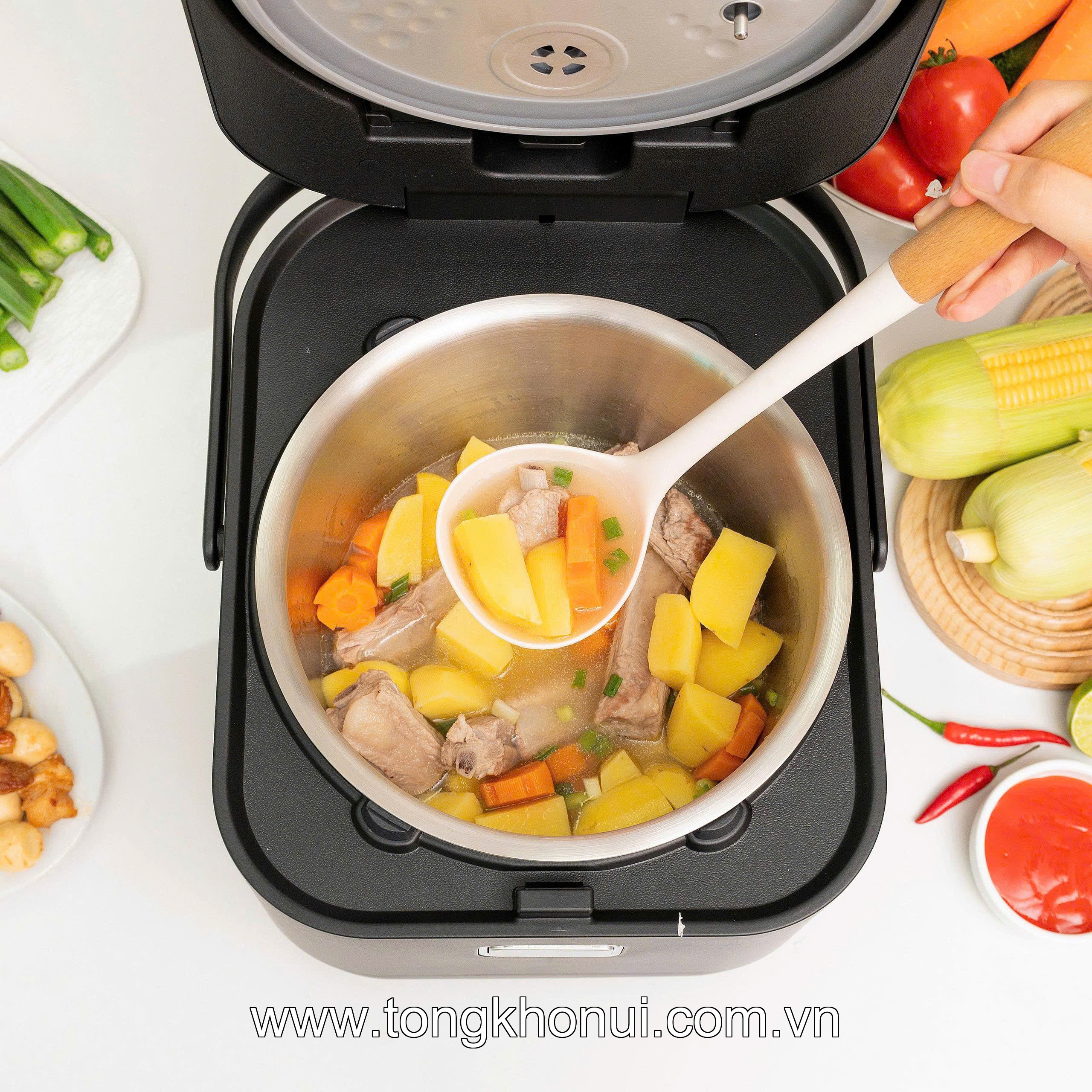Nồi cơm điện cao tần lòng Inox 304 Kalpen R14 1.8L ảnh 6