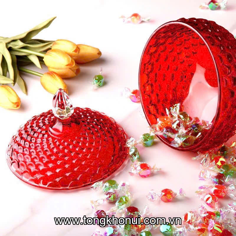 Hũ thuỷ tinh đựng bánh kẹo kèm nắp 900ml Donahome model: DN-KND KT: 16x16x25cm ảnh 7