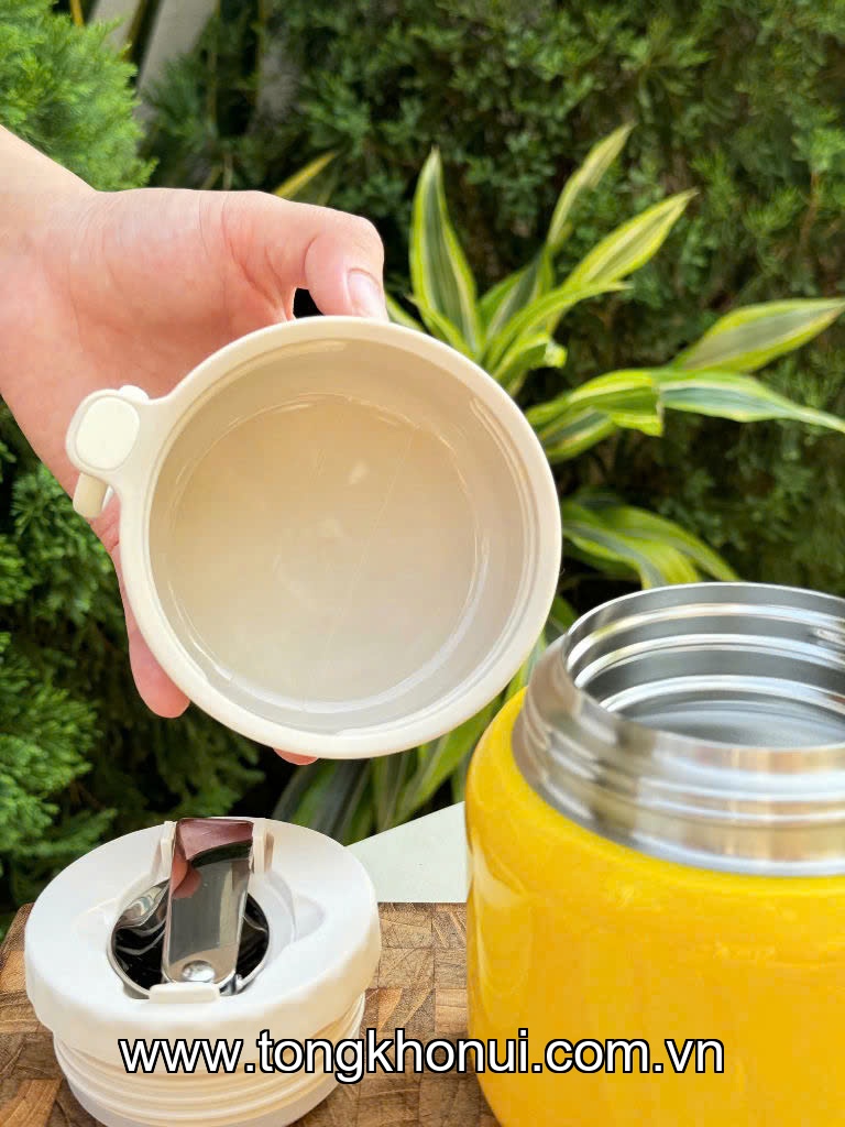 Bình ủ cháo Kaiyo dung tích 500ml, màu vàng KTJ-3970, màu xanh mint KTJ-3987 ảnh 6