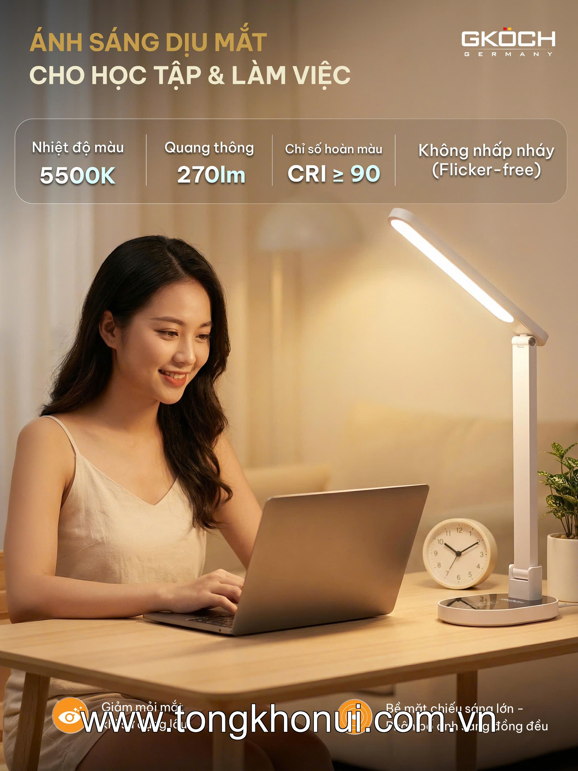 Đèn chống cận GKOCH model: YG-8611L ảnh 4