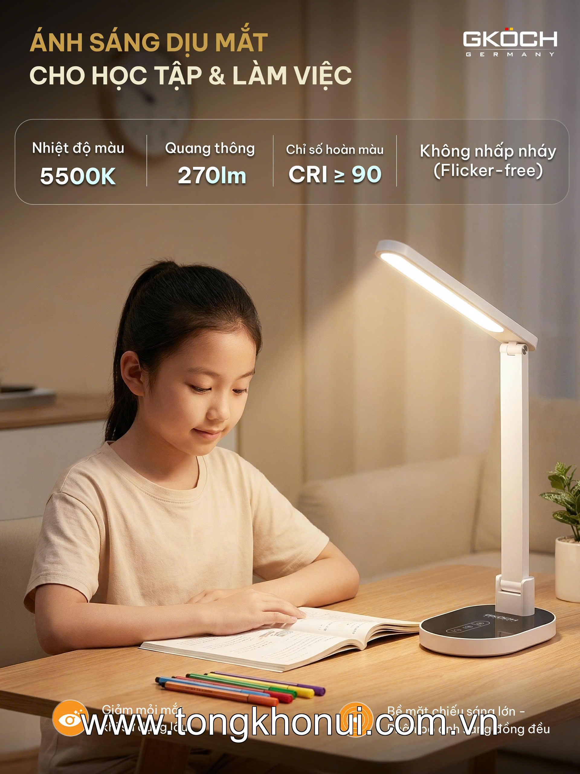 Đèn chống cận GKOCH model: YG-8611L ảnh 2