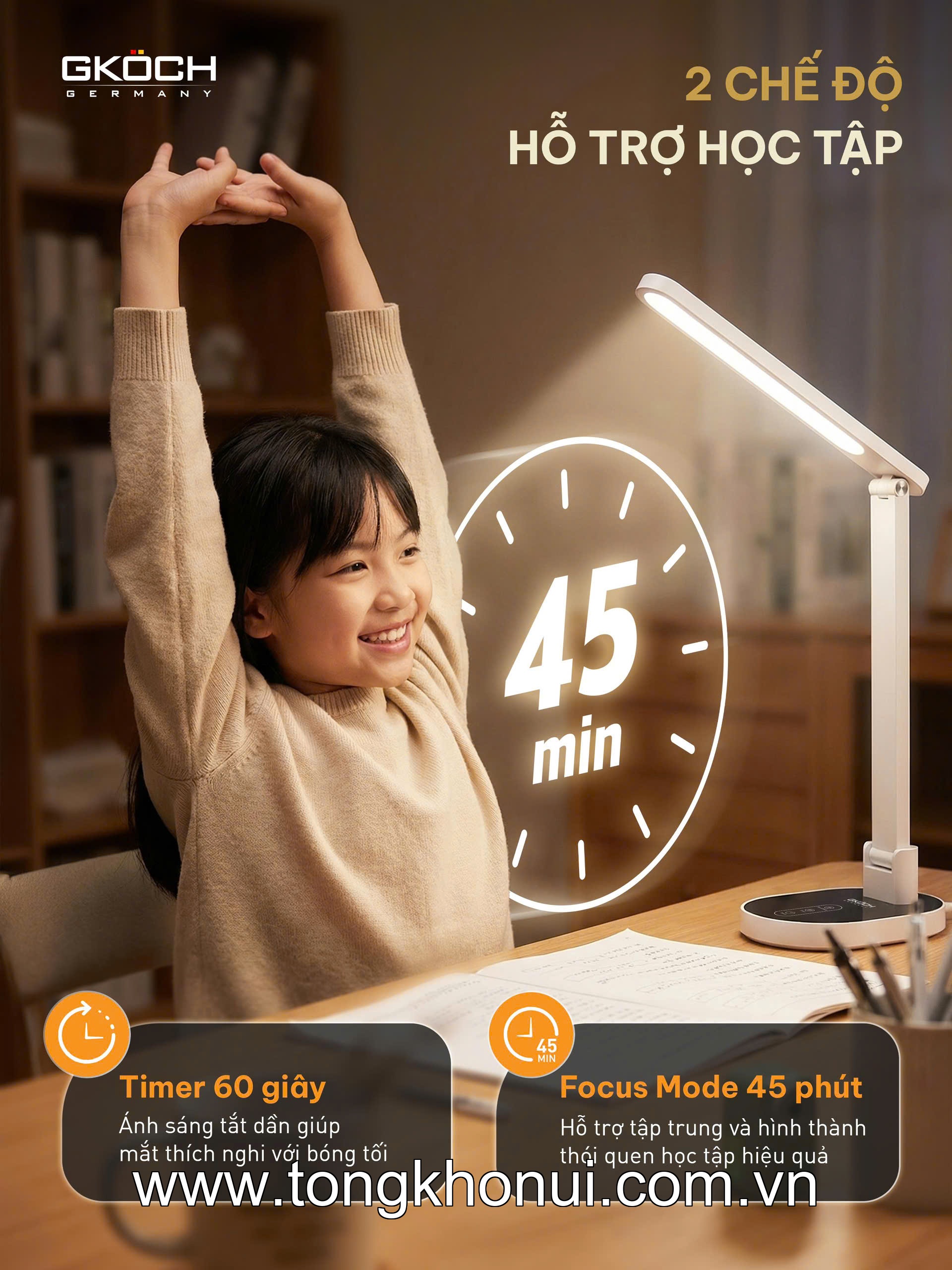 Đèn chống cận GKOCH model: YG-8611L ảnh 6