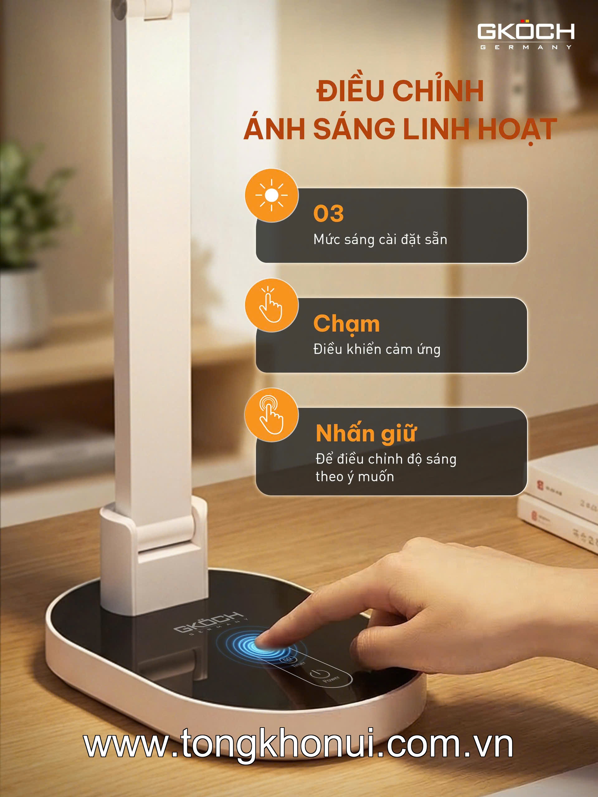 Đèn chống cận GKOCH model: YG-8611L ảnh 7