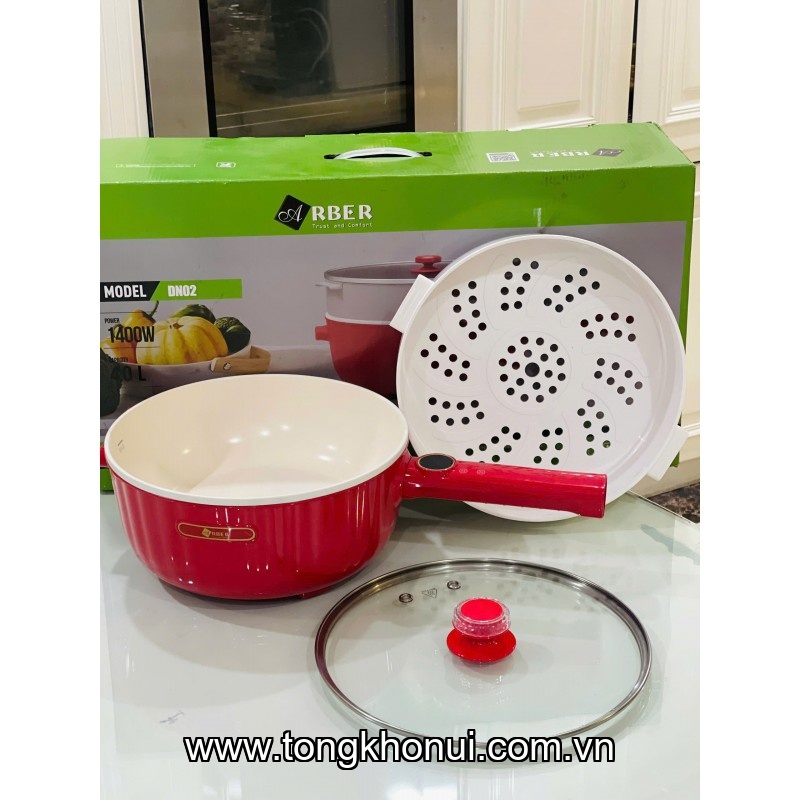 Nồi điện đa năng Arber DN02, 1400W, 4 lít , sz28cm ảnh 1