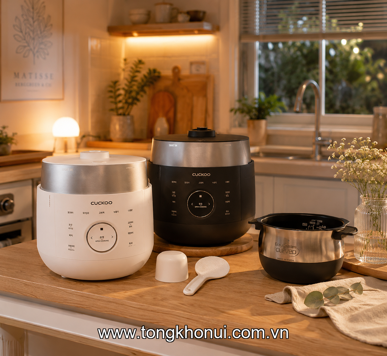 Nồi cơm điện CUCKOO 1.8 Lít LHTR1010FW màu Trắng ảnh 2