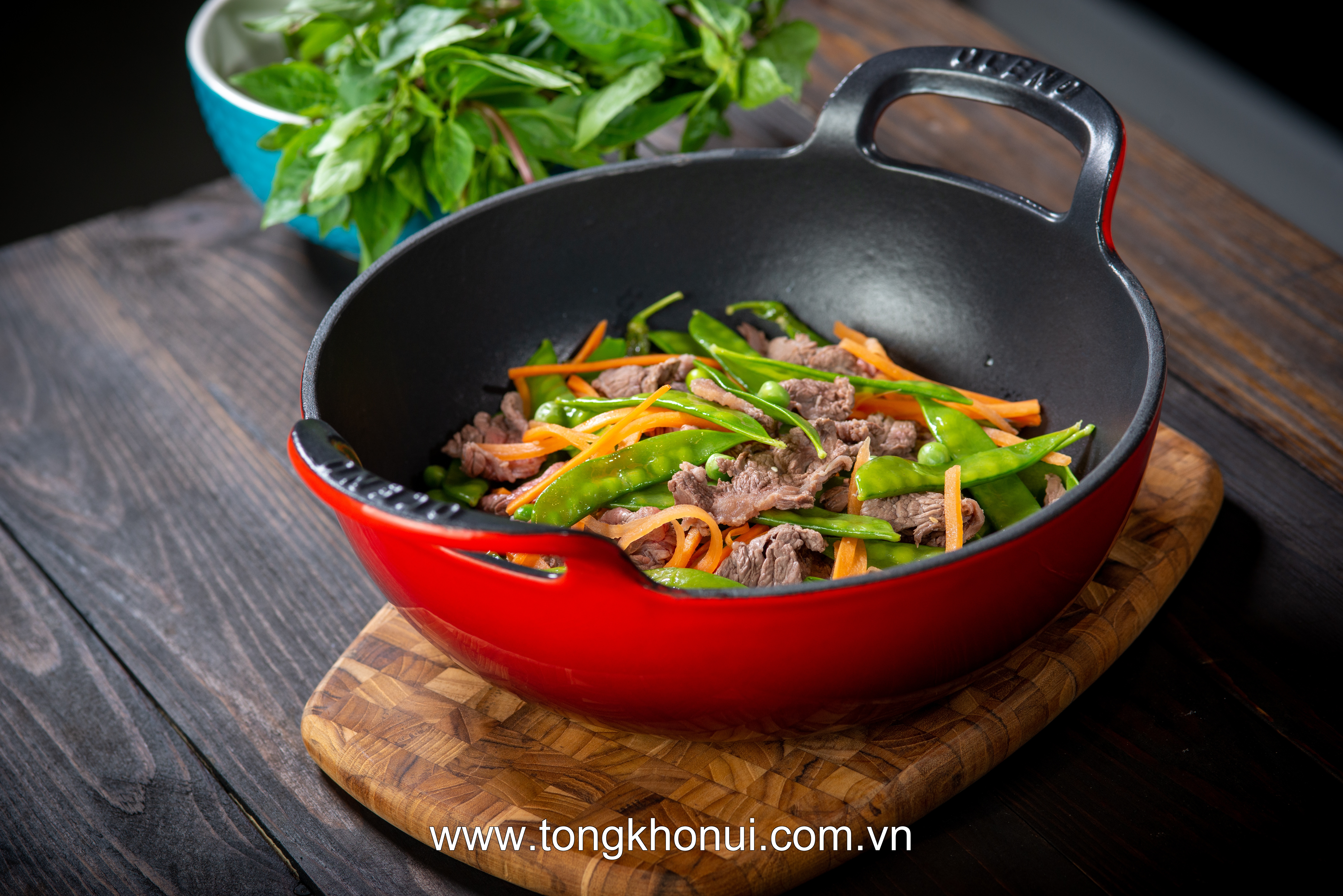 CHẢO GANG SÂU LÒNG OCENO VUNG KÍNH – 3 MÃU 2 SIZE | CHIÊN KHO OM GIỮ NHIỆT ĐỈNH, BÊ THẲNG LÊN BÀN TIỆC! ảnh 4