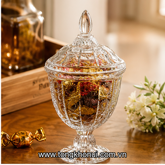 Hũ đựng bánh kẹo Donahome DN-HKHD KT:16.3x16.3*29.5cm ảnh 4