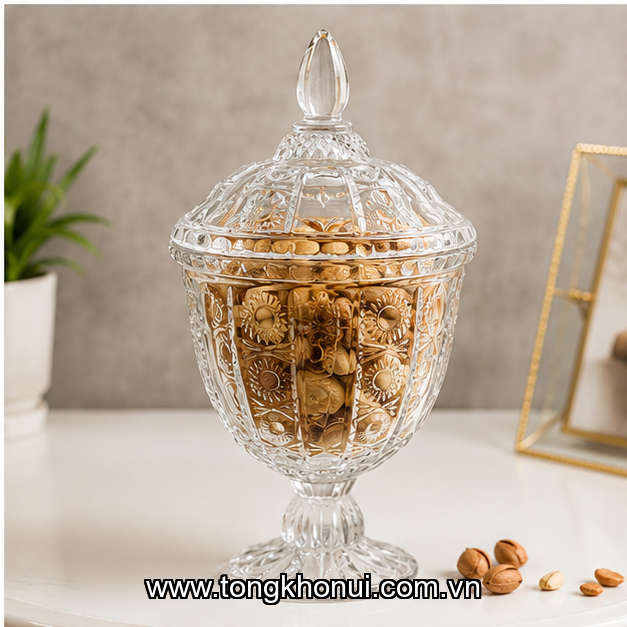 Hũ đựng bánh kẹo Donahome DN-HKHD KT:16.3x16.3*29.5cm ảnh 6