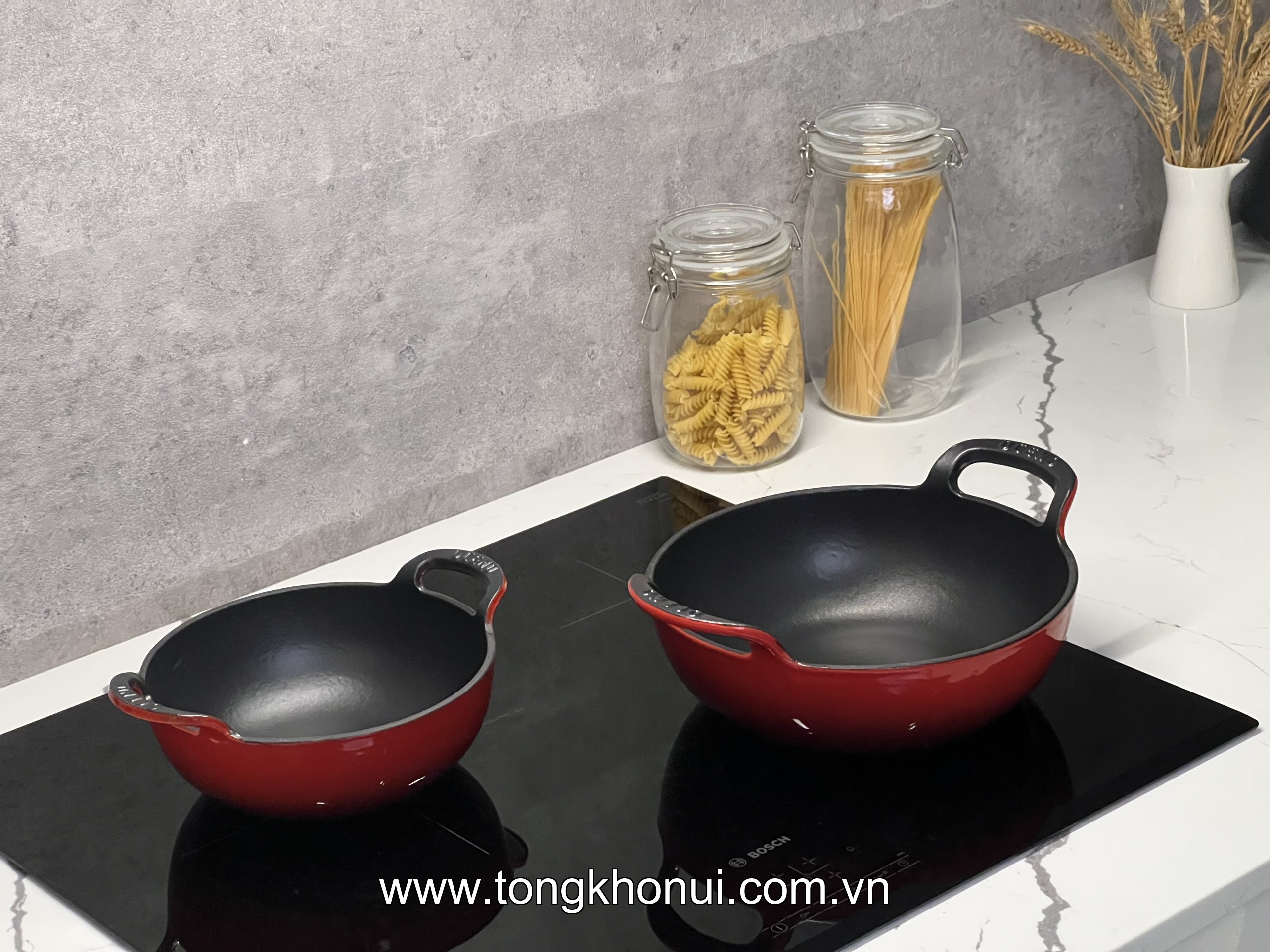 CHẢO GANG SÂU LÒNG OCENO VUNG KÍNH – 3 MÃU 2 SIZE | CHIÊN KHO OM GIỮ NHIỆT ĐỈNH, BÊ THẲNG LÊN BÀN TIỆC! ảnh 17