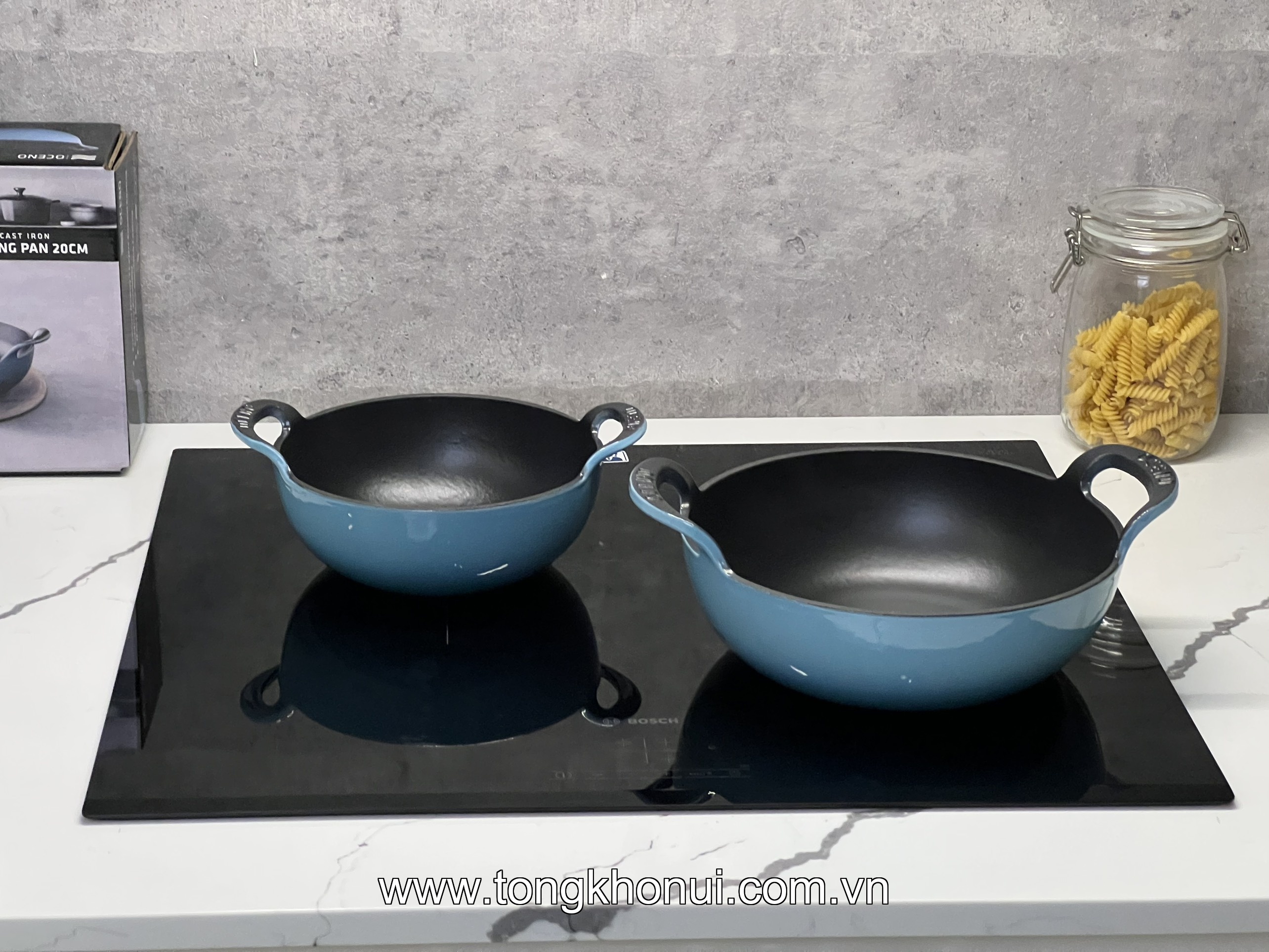 CHẢO GANG SÂU LÒNG OCENO VUNG KÍNH – 3 MÃU 2 SIZE | CHIÊN KHO OM GIỮ NHIỆT ĐỈNH, BÊ THẲNG LÊN BÀN TIỆC! ảnh 18