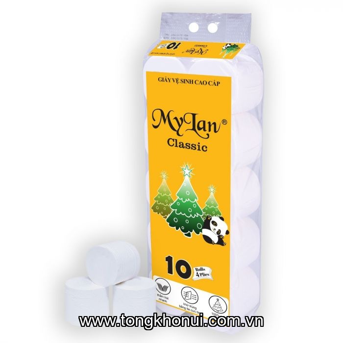 Giấy vệ sinh Clasi em bé không lõi 10 cuộn/lốc ảnh 5