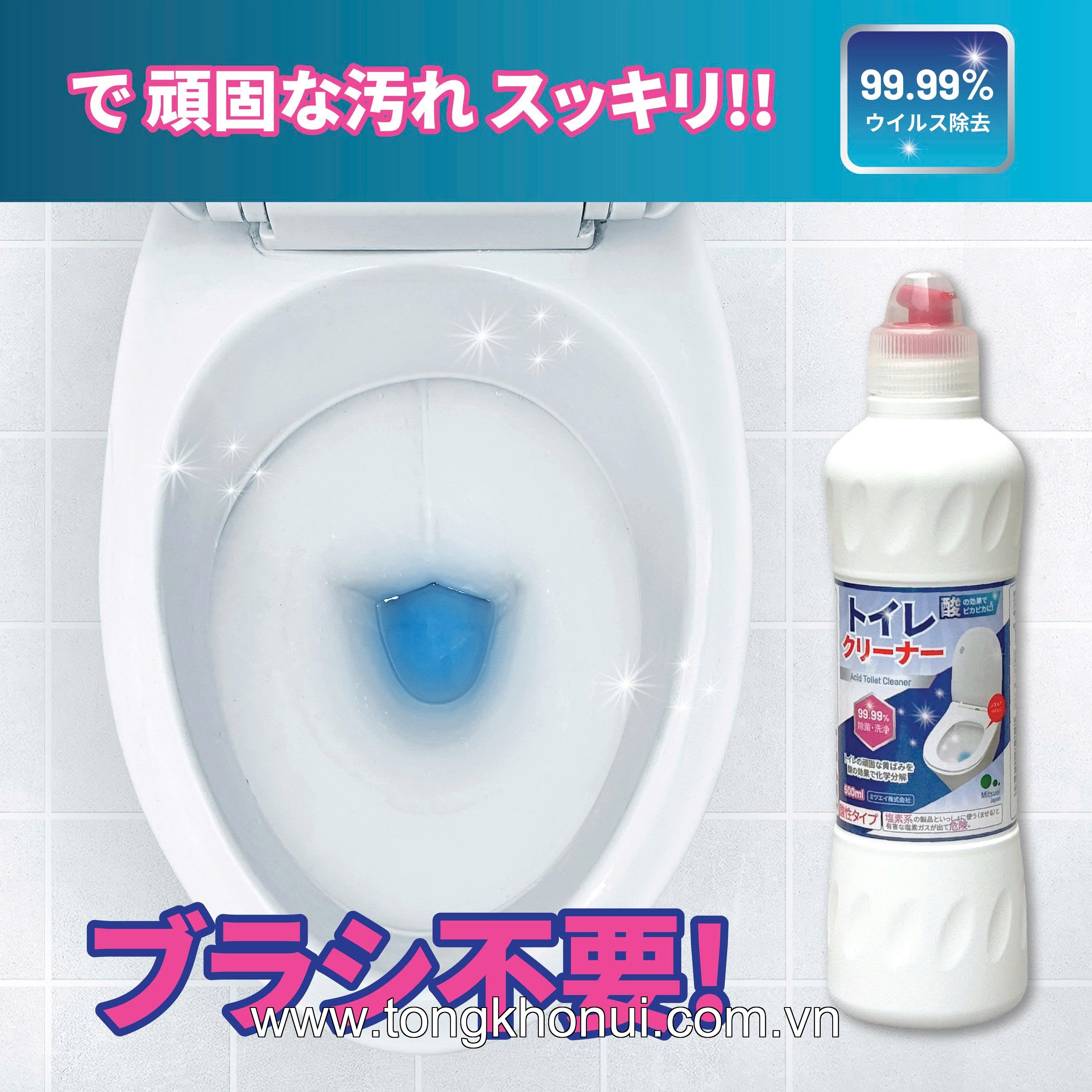 DUNG DỊCH TẨY TOILET MITSUEI NHẬT BẢN – KHÔNG MÙI, HỖ TRỢ LÀM SẠCH MEN SỨ ảnh 8