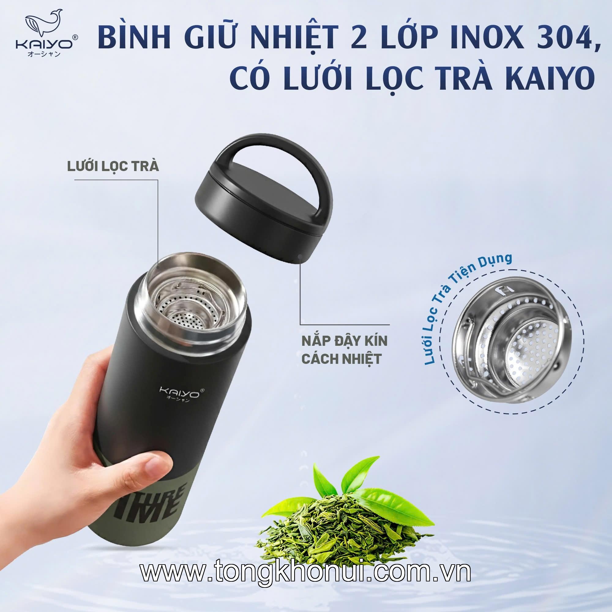 BÌNH GIỮ NHIỆT HAI LỚP INOX 304 KAIYO 700ML – 6 MÀU 3 MÃ ảnh 3