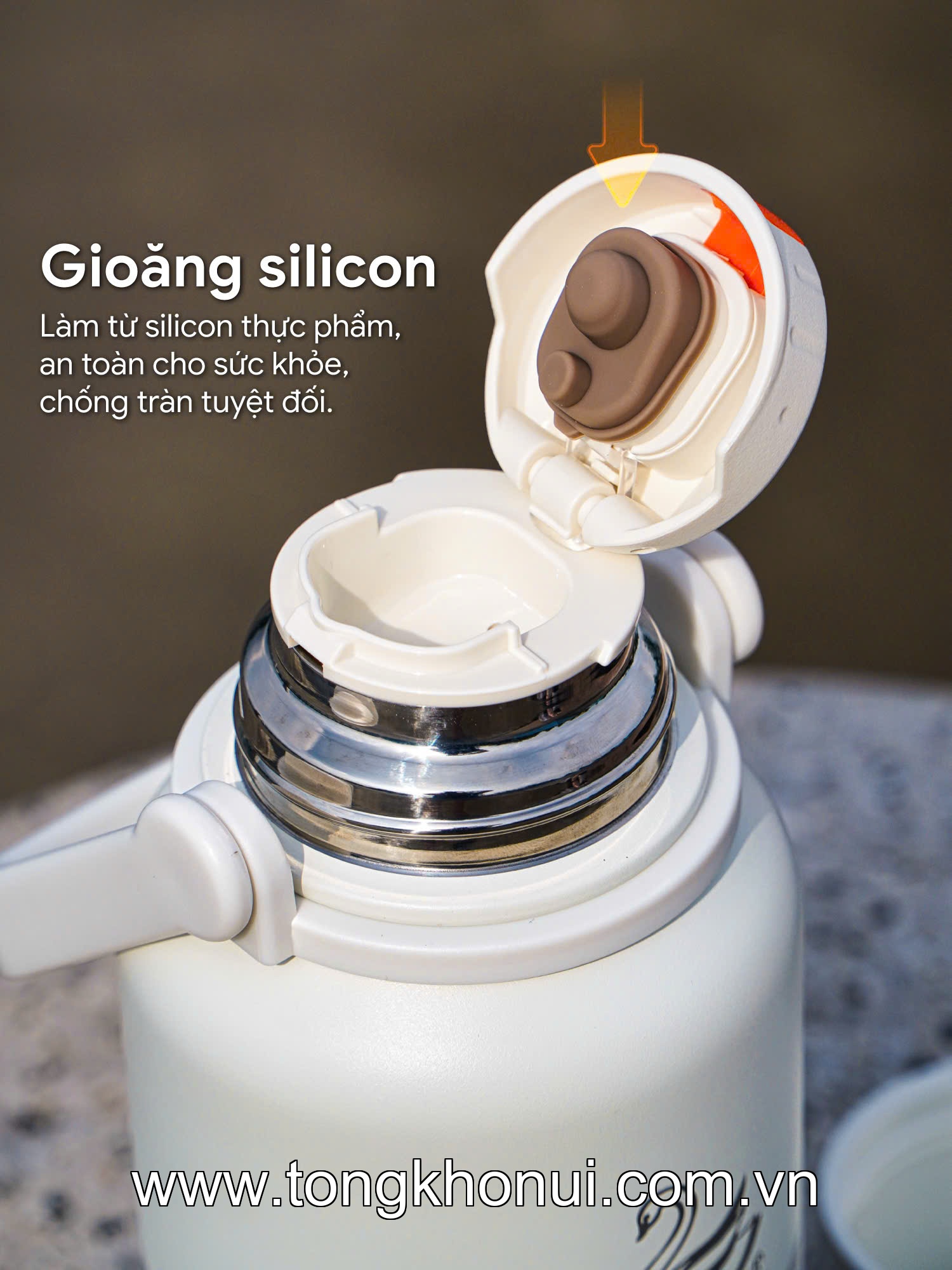BÌNH GIỮ NHIỆT 2GOOD SPORT S10 1100ML – INOX 304, NẮP KIÊM CỐC, LỌC TRÀ, NÚT BẤM RÓT TIỆN LỢI, BẢO HÀNH 1 NĂM ảnh 15