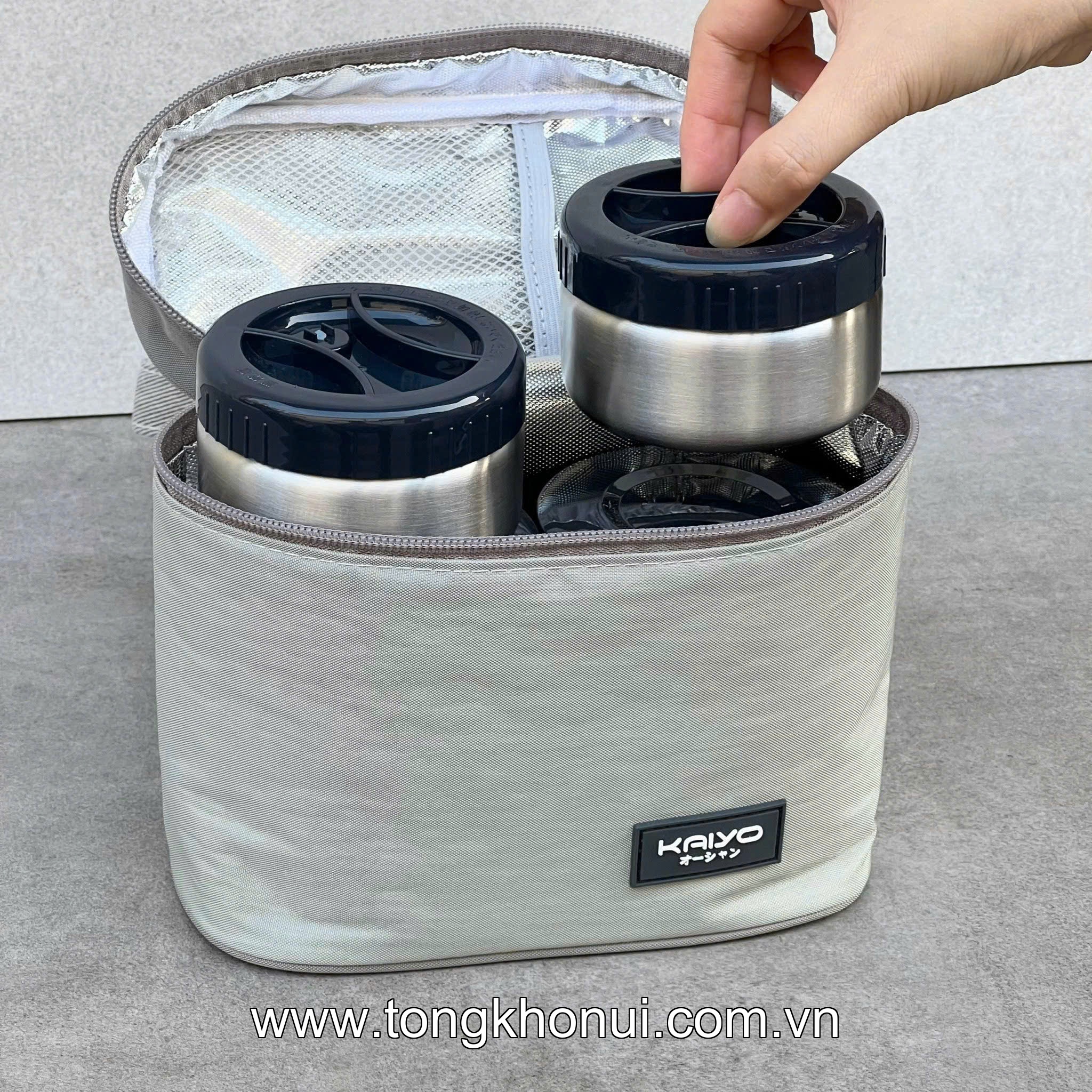 Bộ hộp cơm giữ nhiệt Kaiyo 5 món 1200ml KVL-3284, KVL-3291 ảnh 5