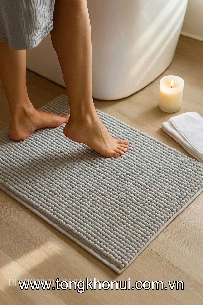 THẢM TRẢI SÀN NHUNG TUYẾT CHENILLE DÀI 120x45CM TEWA – MÃ 80028 ảnh 12