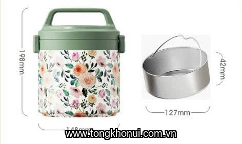 CẶP LỒNG Ủ CHÁO ĐA NĂNG OYATTON O53 1700ML – INOX 316L, GIỮ NÓNG 24H, GIOĂNG SILICON CHỐNG TRÀN! ảnh 1