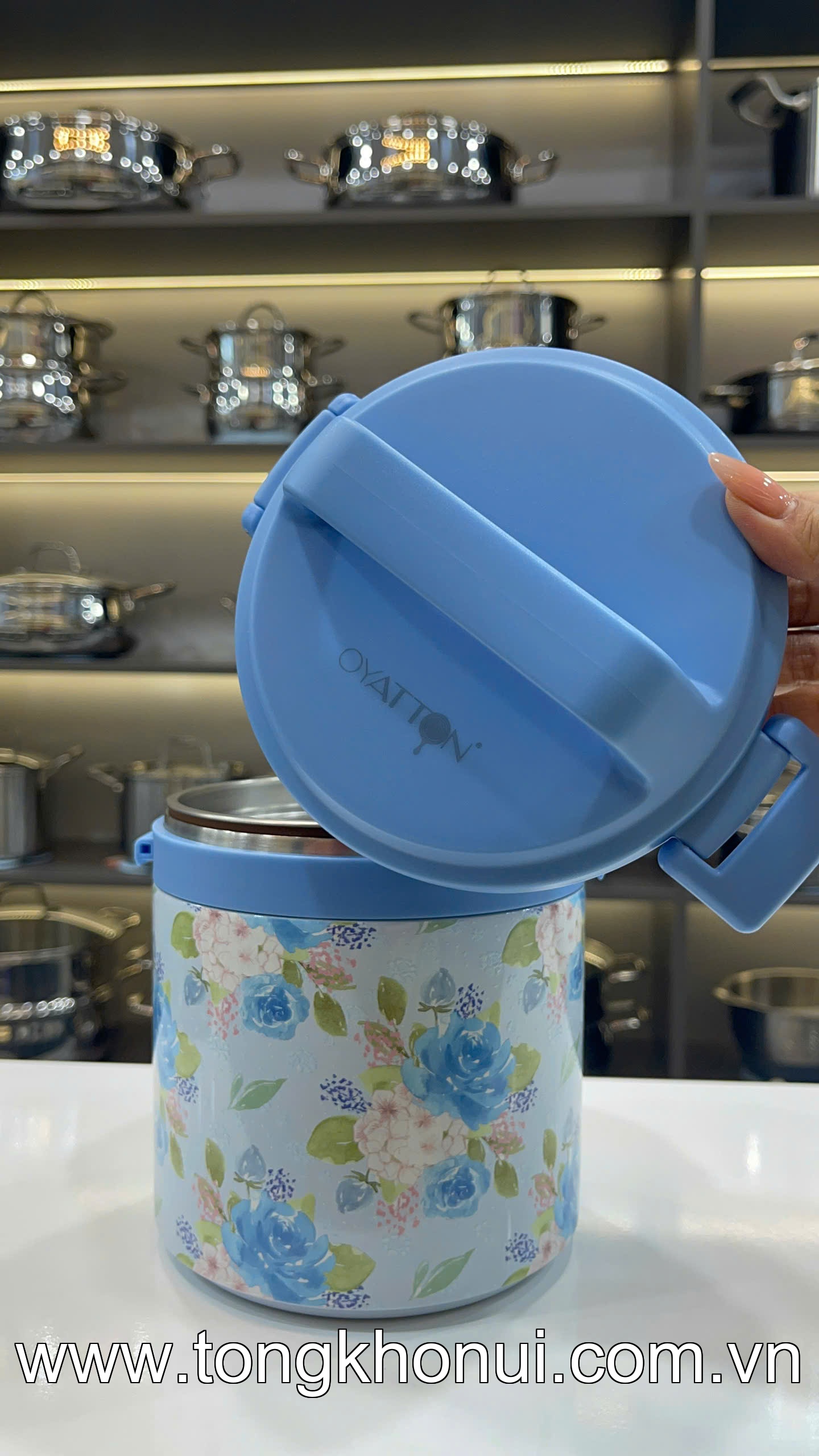 CẶP LỒNG Ủ CHÁO ĐA NĂNG OYATTON O53 1700ML – INOX 316L, GIỮ NÓNG 24H, GIOĂNG SILICON CHỐNG TRÀN! ảnh 10