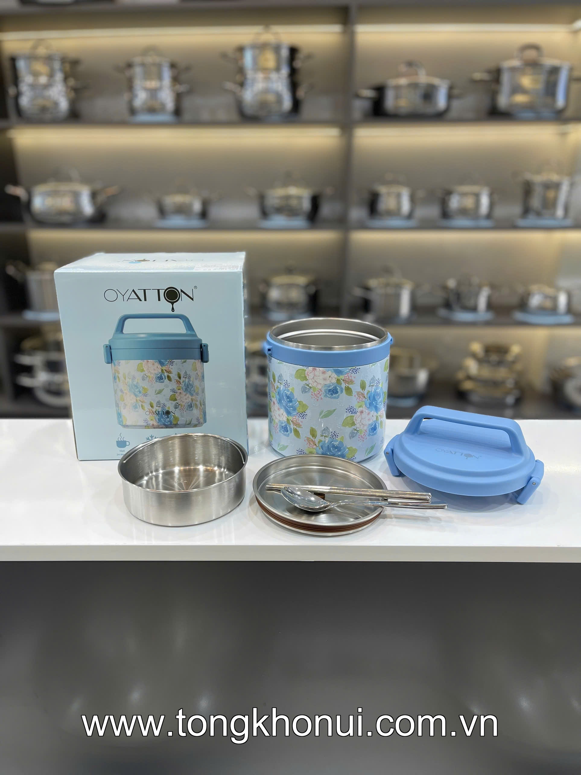 CẶP LỒNG Ủ CHÁO ĐA NĂNG OYATTON O53 1700ML – INOX 316L, GIỮ NÓNG 24H, GIOĂNG SILICON CHỐNG TRÀN! ảnh 14