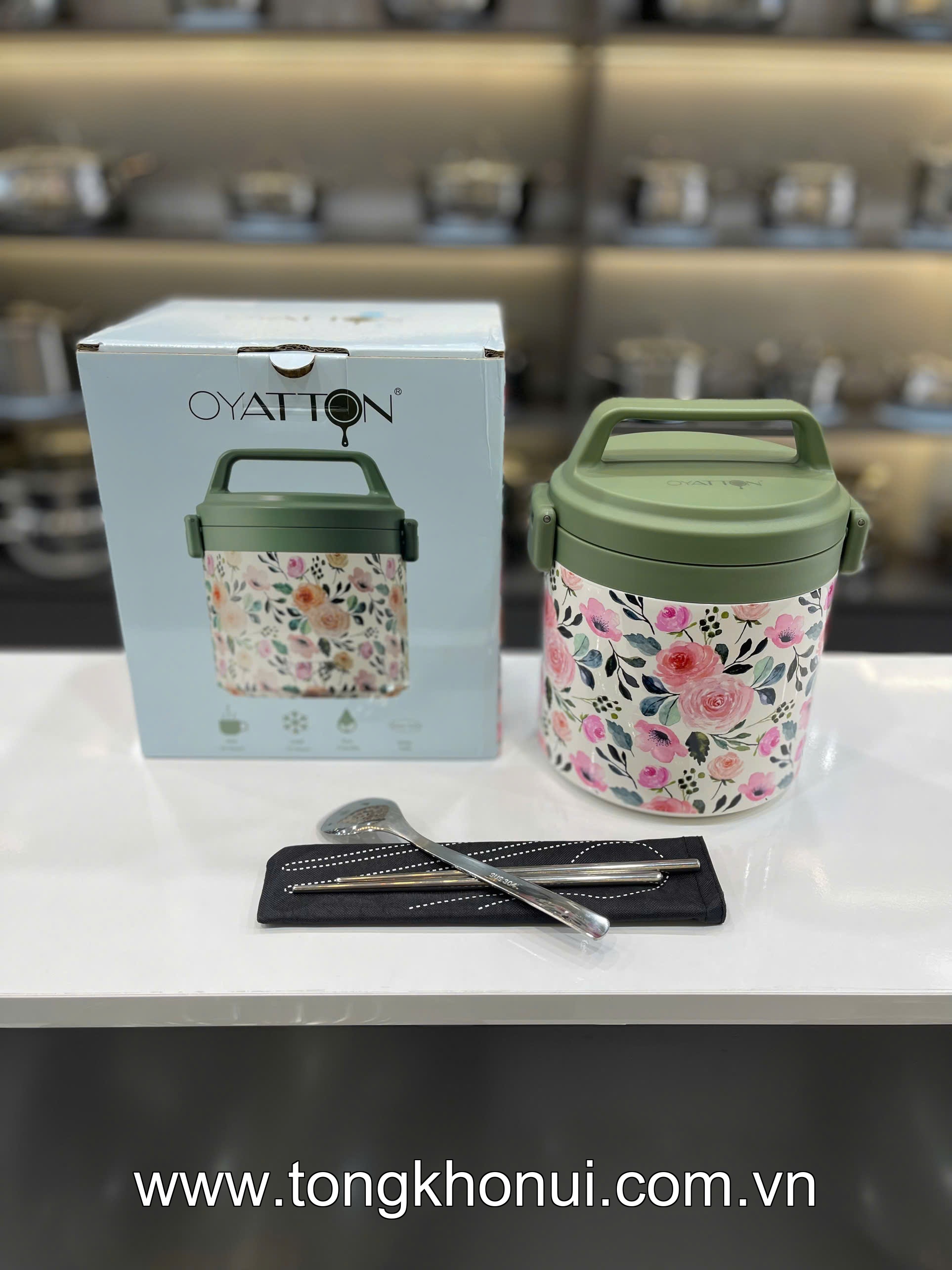CẶP LỒNG Ủ CHÁO ĐA NĂNG OYATTON O53 1700ML – INOX 316L, GIỮ NÓNG 24H, GIOĂNG SILICON CHỐNG TRÀN! ảnh 16