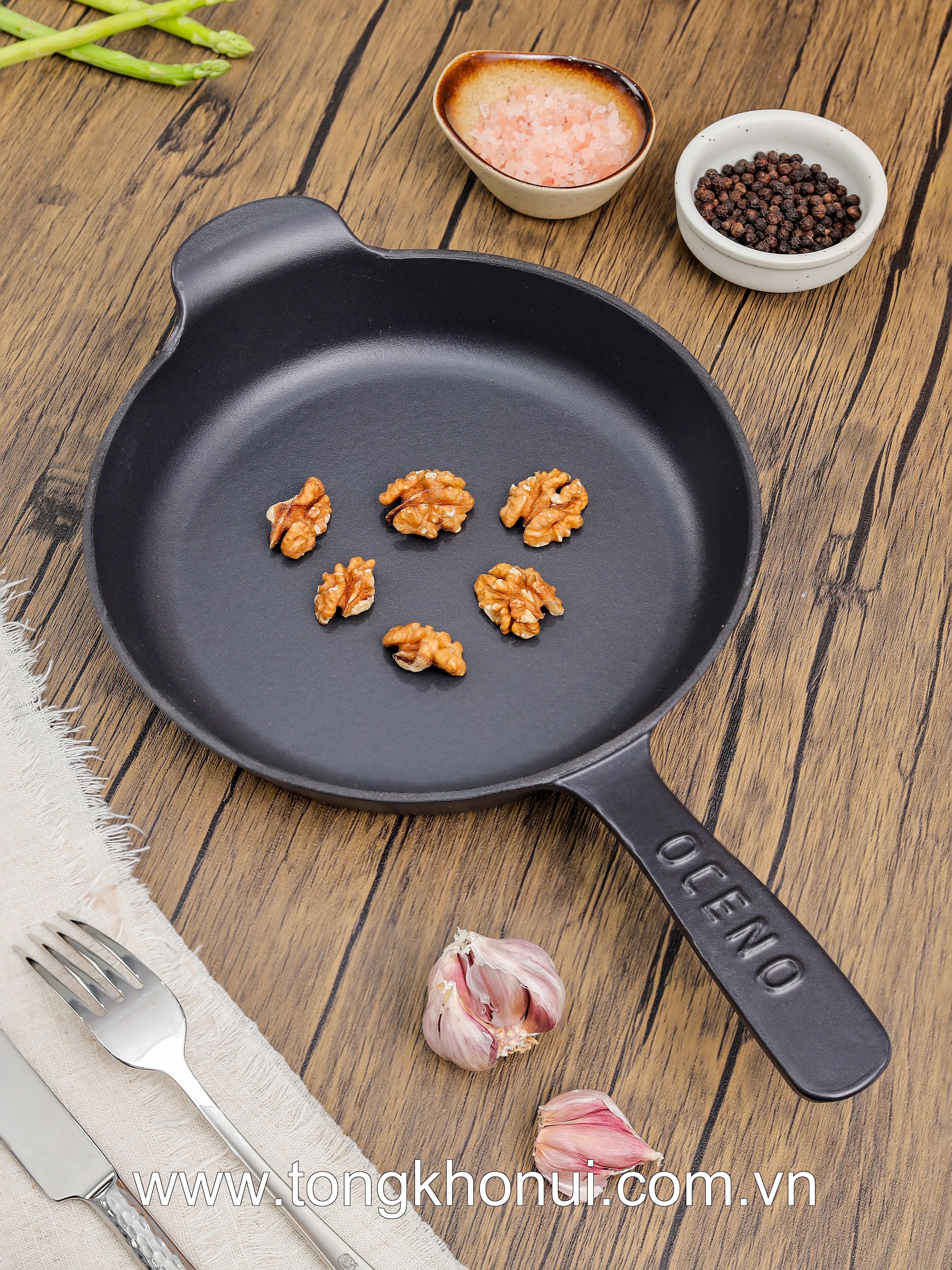 CHẢO GANG TRÒN HAI TAY CẦM OCENO – SIZE 18CM (OFR-1396) & 22CM (OFR-1402) ảnh 4