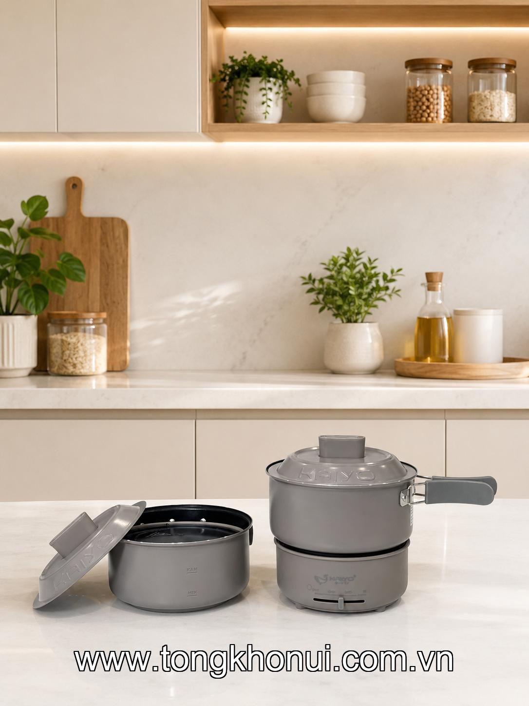 Nồi lẩu điện di động đa năng Kaiyo dung tích 2.0L Model KPP-065 ảnh 3