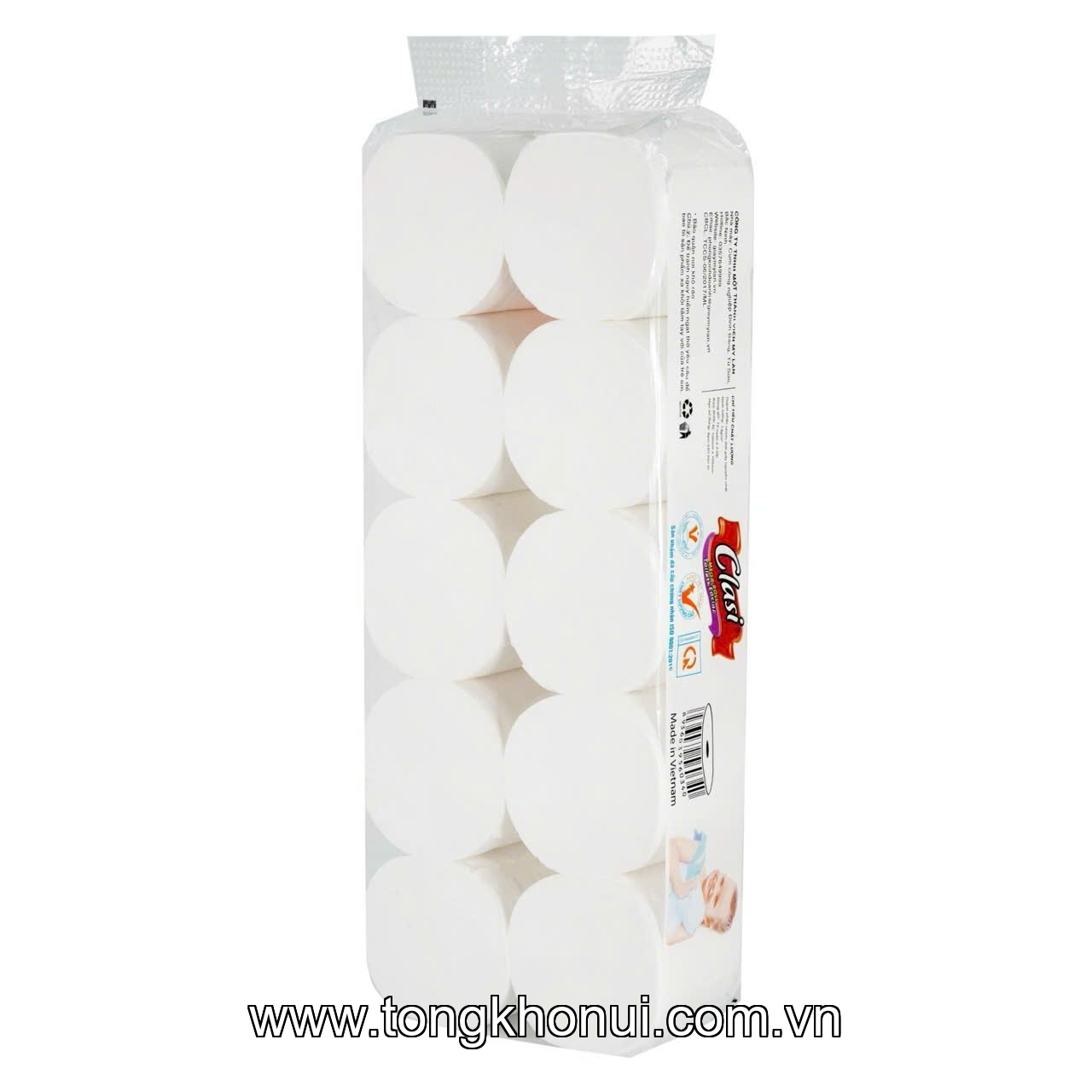 Giấy vệ sinh Clasi em bé rỗng Mylan (10 cuộn/dây) ảnh 6