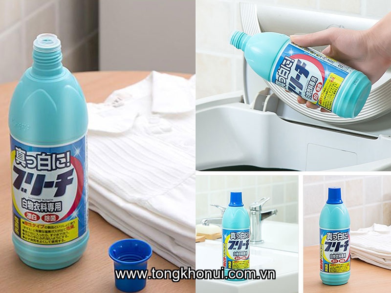 Nước tẩy trắng quần áo Rocket nhật bản 600ml, (4978951030031) ảnh 3