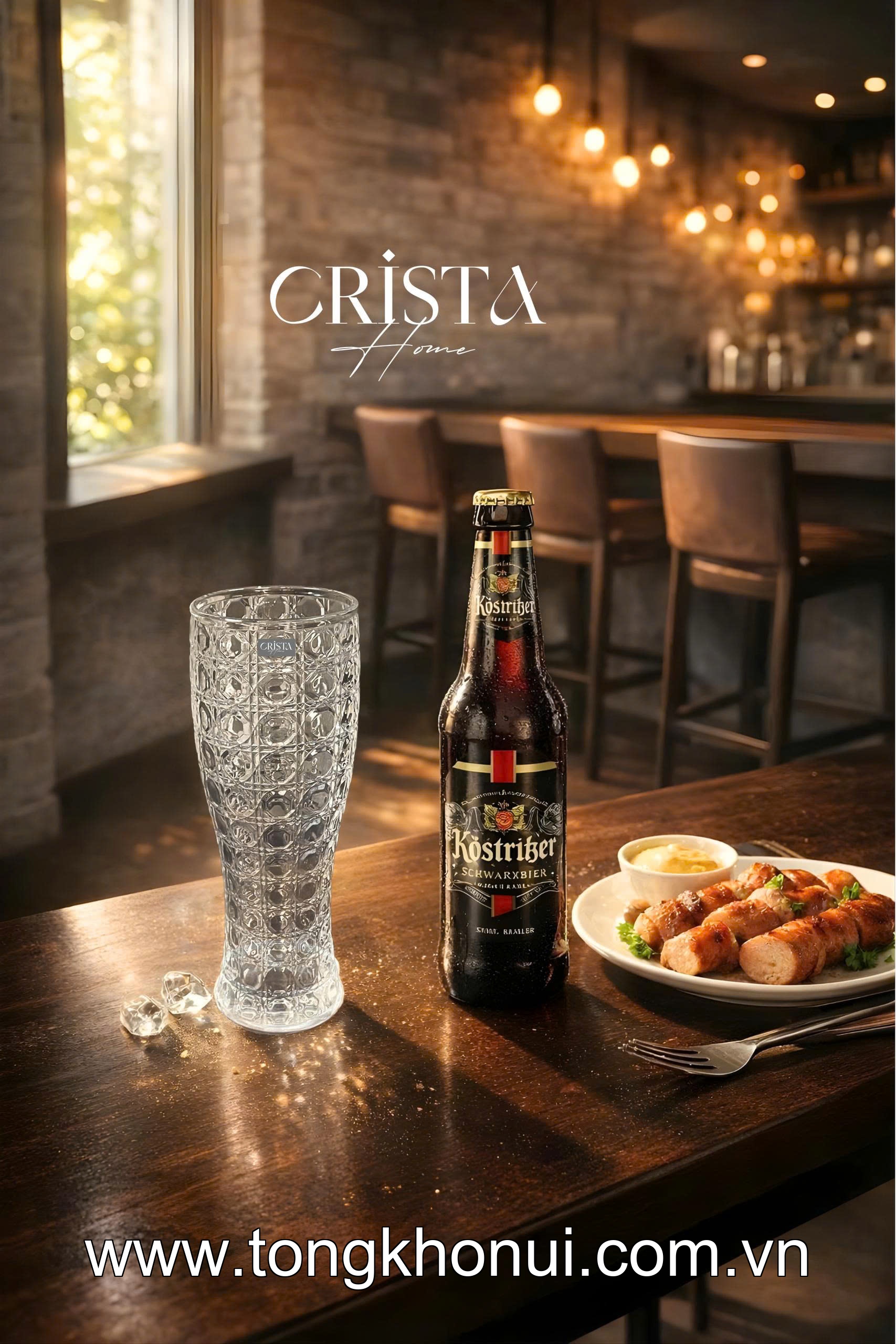 BỘ 6 LY THỦY TINH VÂN PHA LÊ ĐA NĂNG 440ML CRISTA HOME – LY UỐNG BIA, SINH TỐ DÁNG CHÂU ÂU (MÃ 60245) ảnh 16