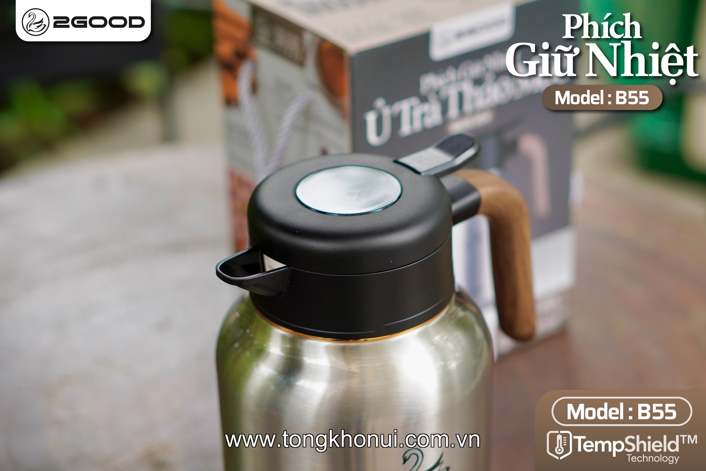 PHÍCH GIỮ NHIỆT 2GOOD B55 – DUNG TÍCH 1.8L GIỮ NÓNG/LẠNH 24H ảnh 10
