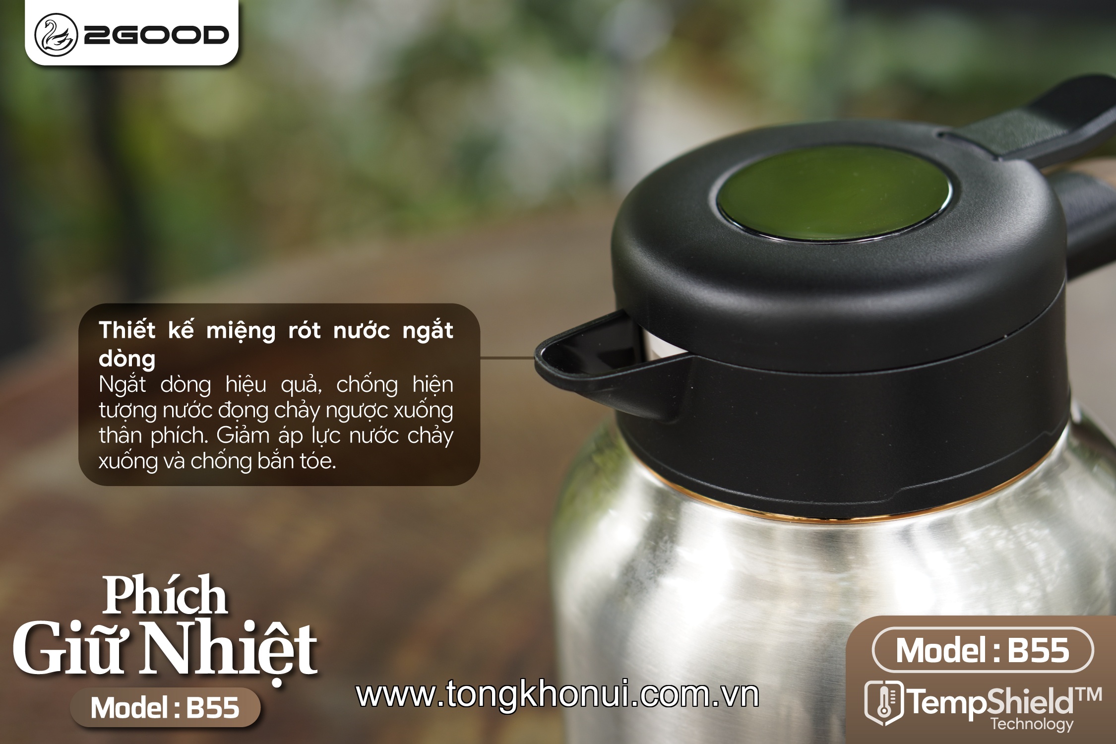 PHÍCH GIỮ NHIỆT 2GOOD B55 – DUNG TÍCH 1.8L GIỮ NÓNG/LẠNH 24H ảnh 14