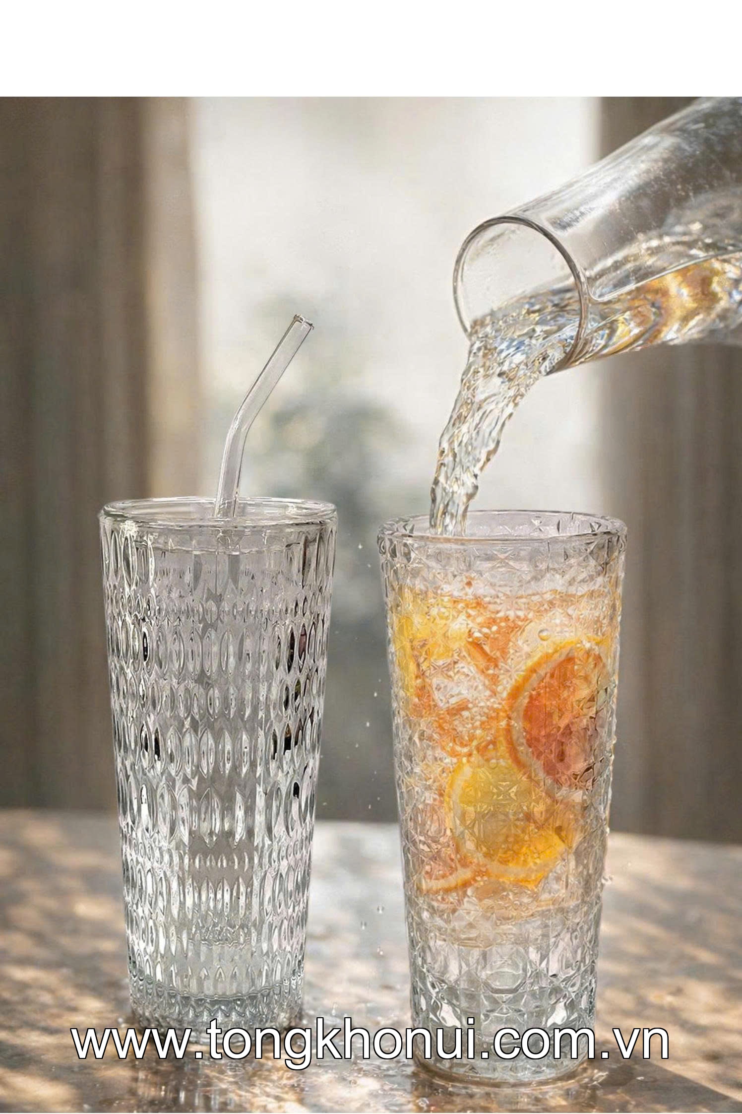 BỘ 2 CỐC THỦY TINH CAO KÈM ỐNG HÚT 500ML CRISTA HOME – CỐC UỐNG TRÀ SỮA, SINH TỐ (TẶNG 2 NẮP NHỰA) (MÃ 60243) ảnh 9